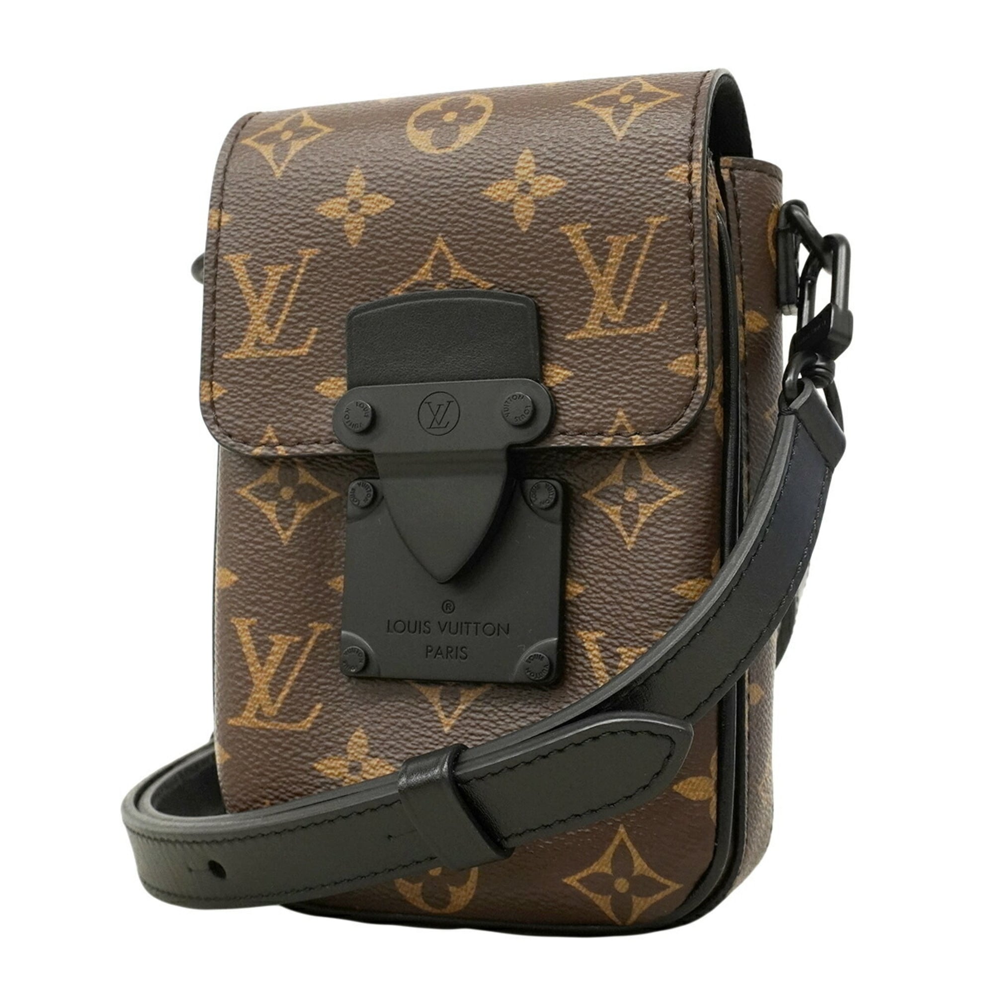 Louis Vuitton Black Brown Shoulder Bag (Pre-Owned)