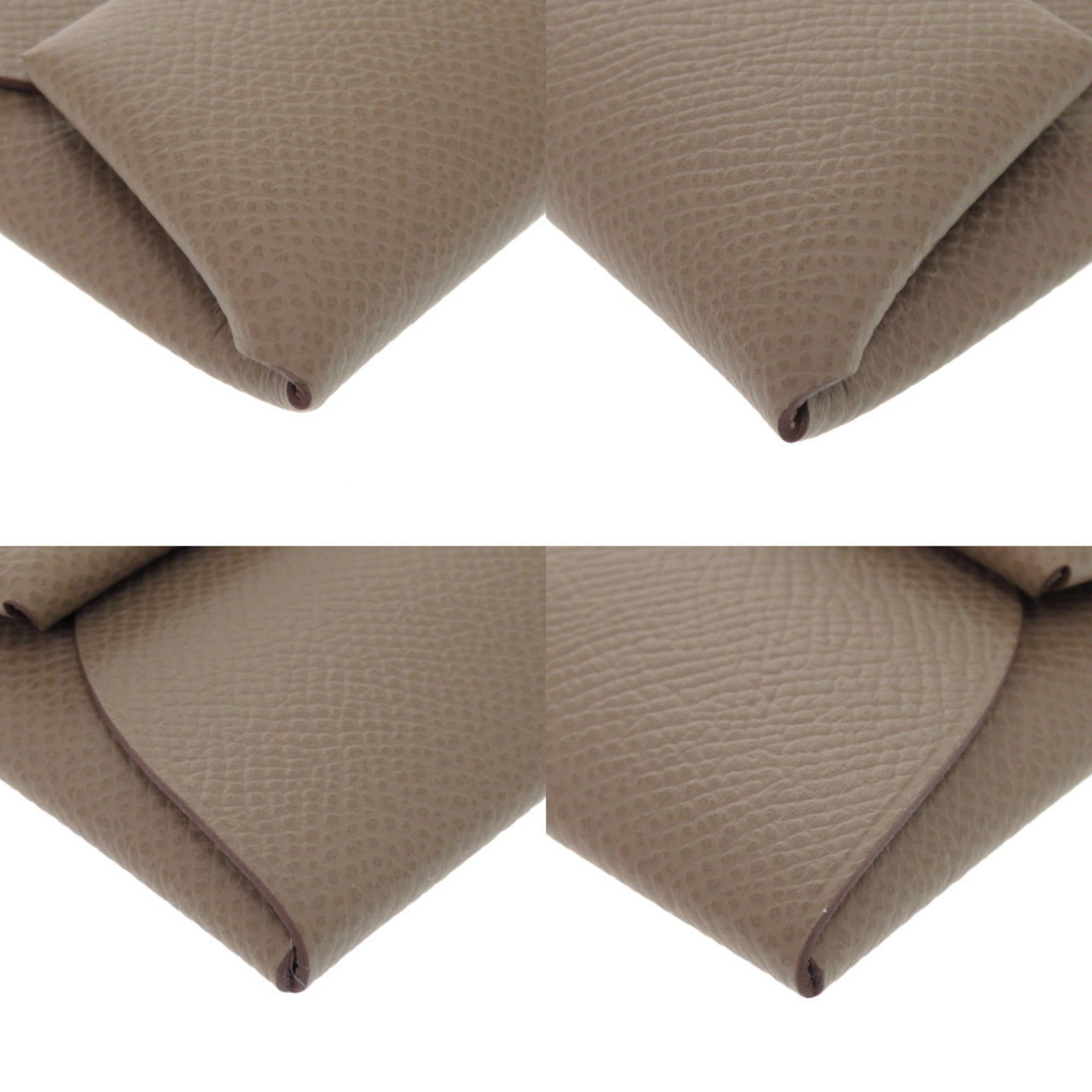 Hermes Etoupe Gray Epsom Leather Coin Purse/Coin Case (Pre-Owned)
