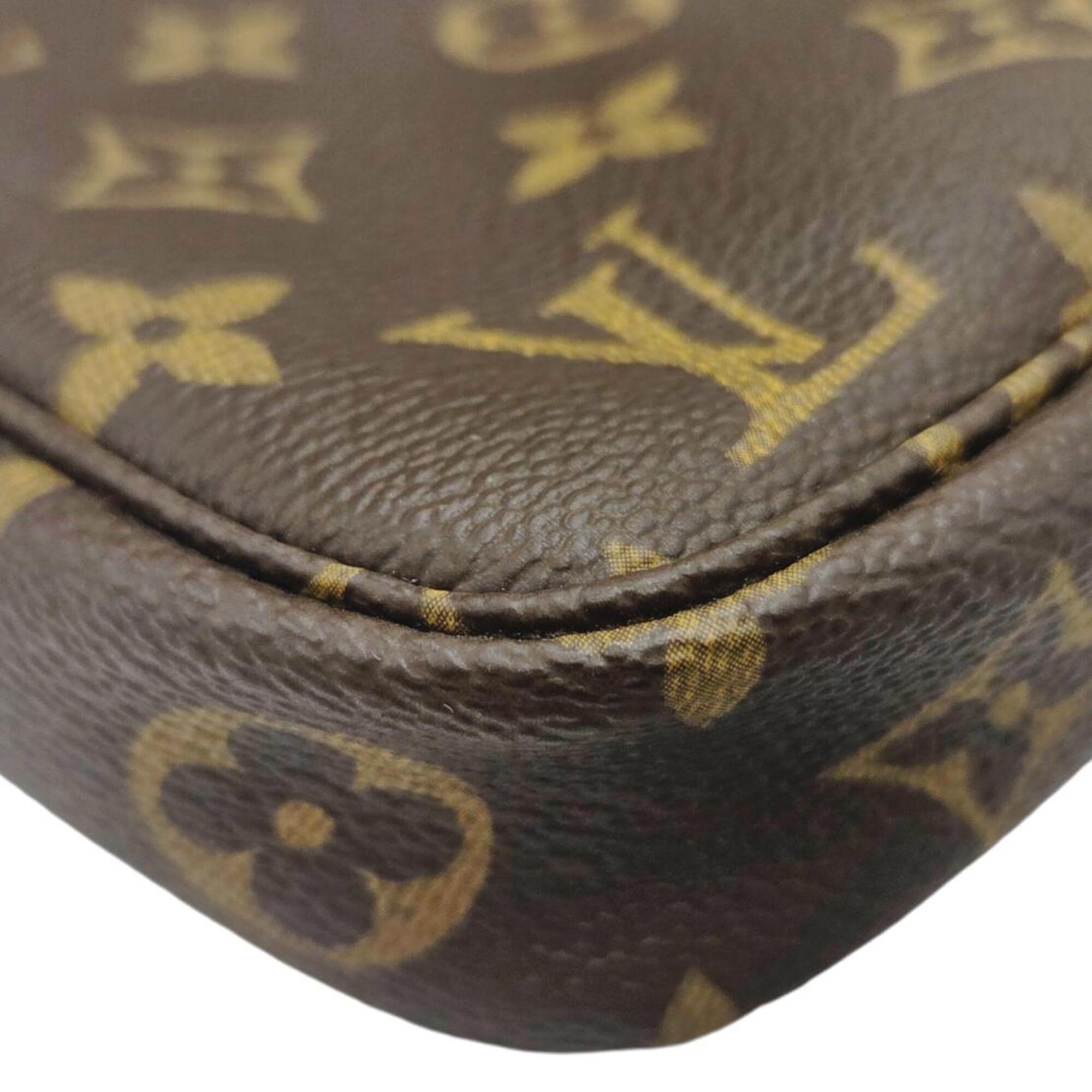 Louis Vuitton Brown Monogram Handbag Pochette Pouch (Pre-Owned)