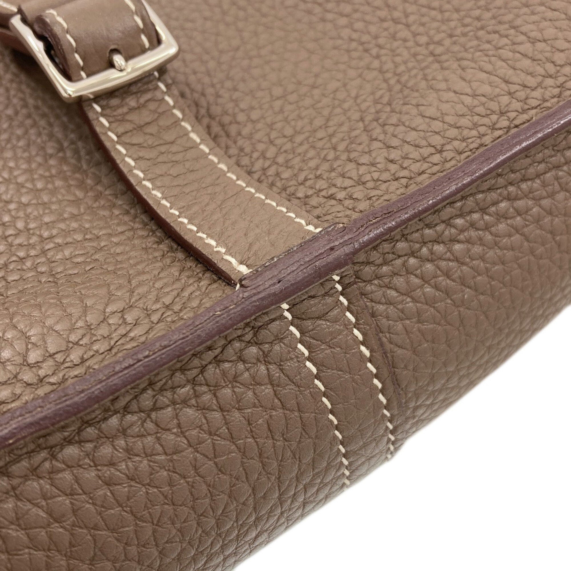 Hermes Etoupe Gray Handbag (Pre-Owned)