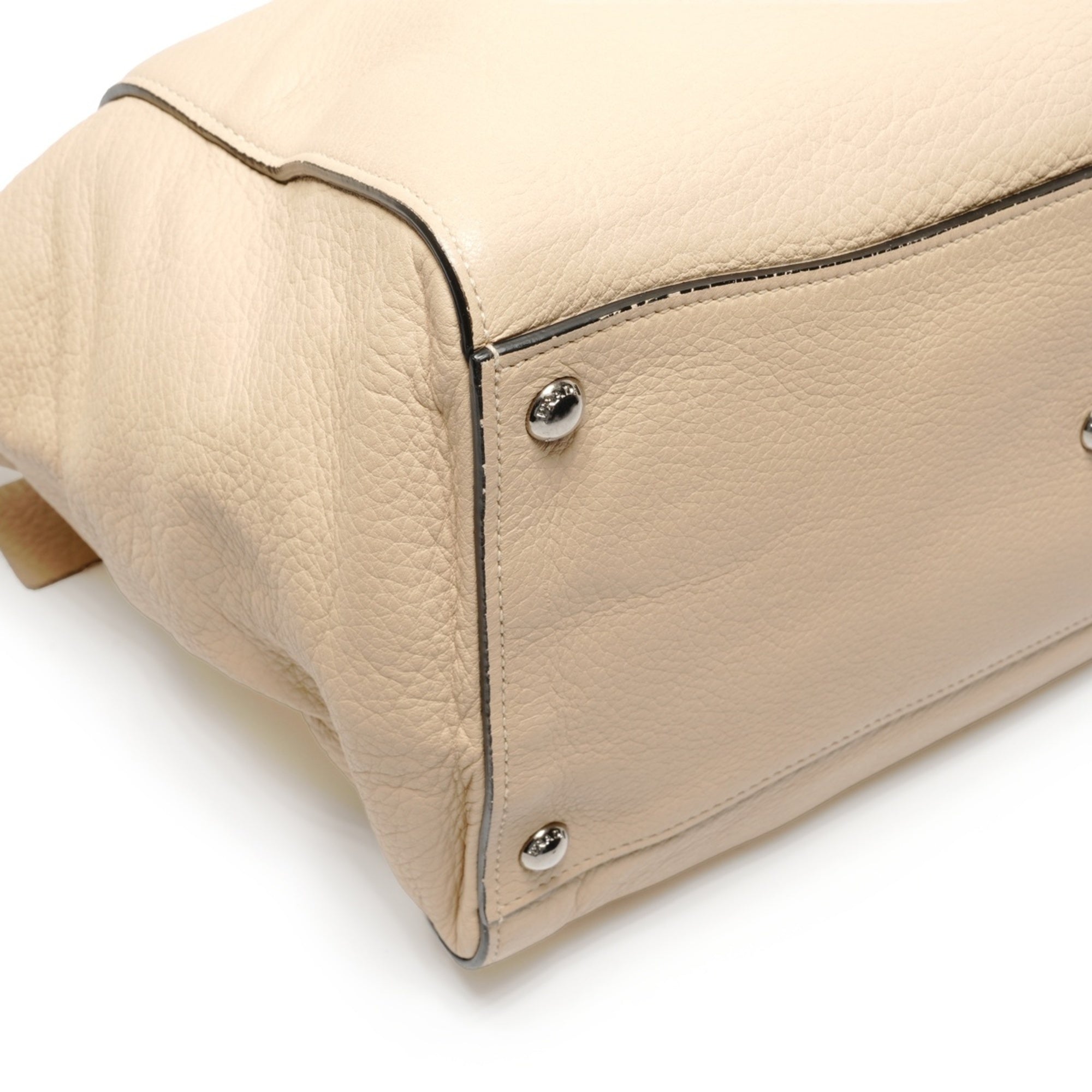 Prada Beige Leather Tote Bag (Pre-Owned)