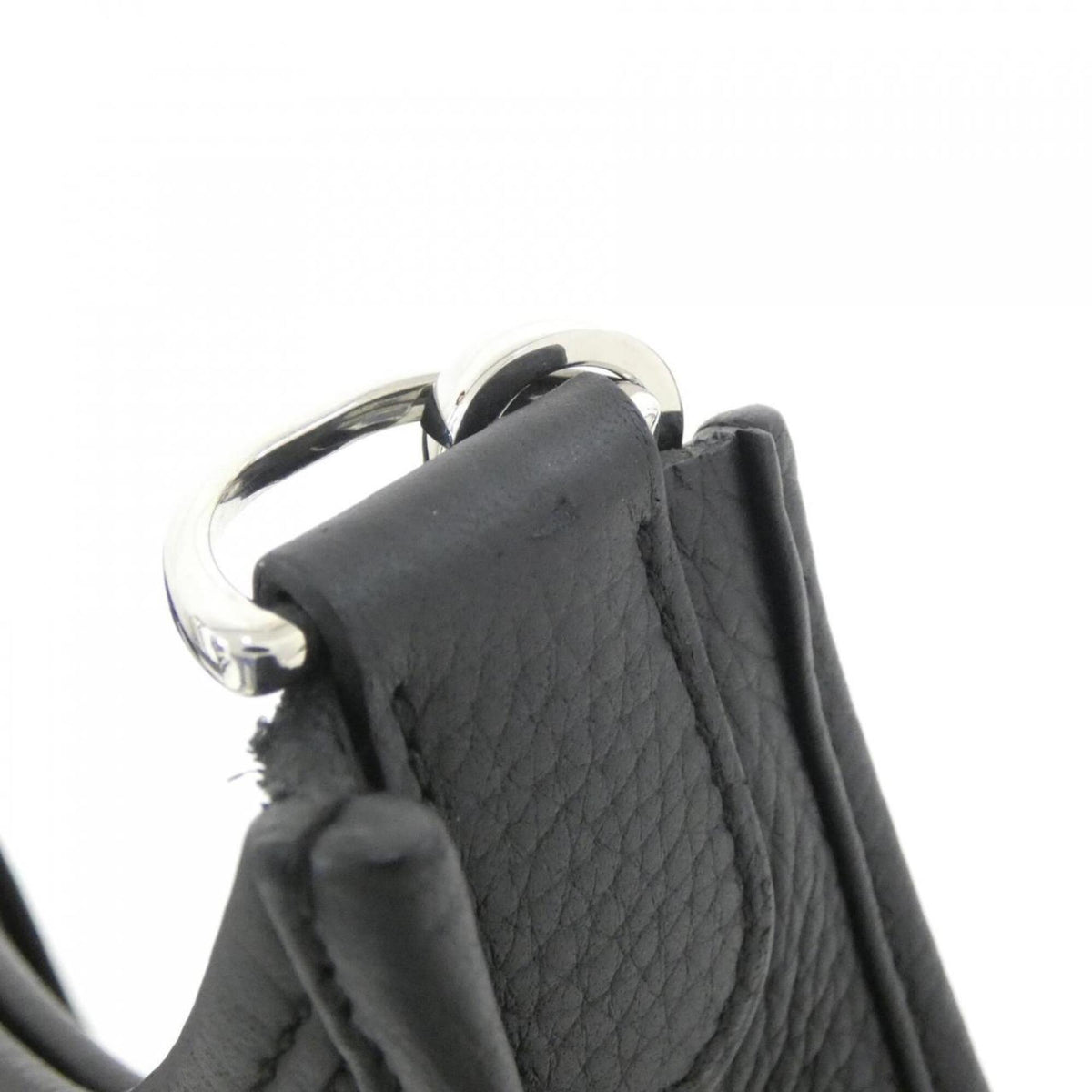 Hermes Black Taurillon Clemence Leather Shoulder Bag (Pre-Owned)