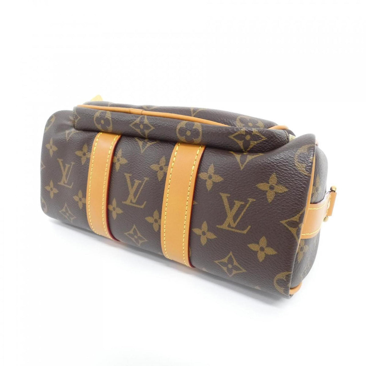 Louis Vuitton Marron Coated Canvas Boston Bag (Pre-Owned)