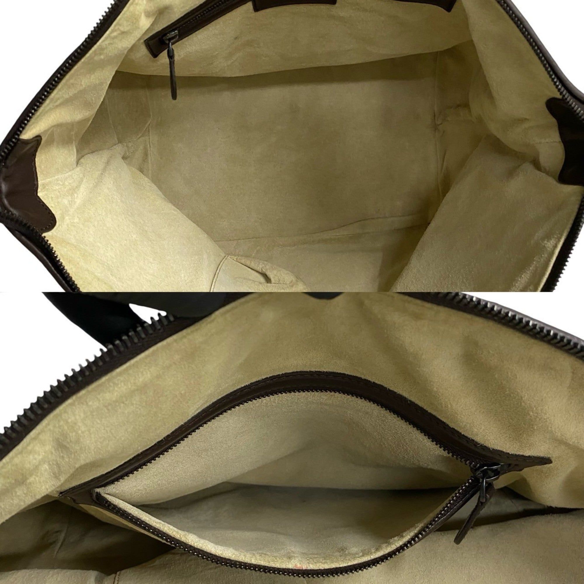 Bottega Veneta Brown Leather Handbag Tote Bag (Pre-Owned)