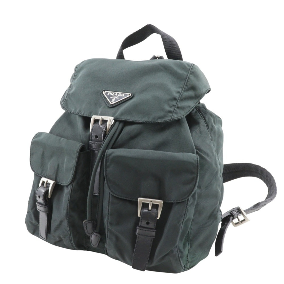 Prada Green Nylon Backpack (Pre-Owned)