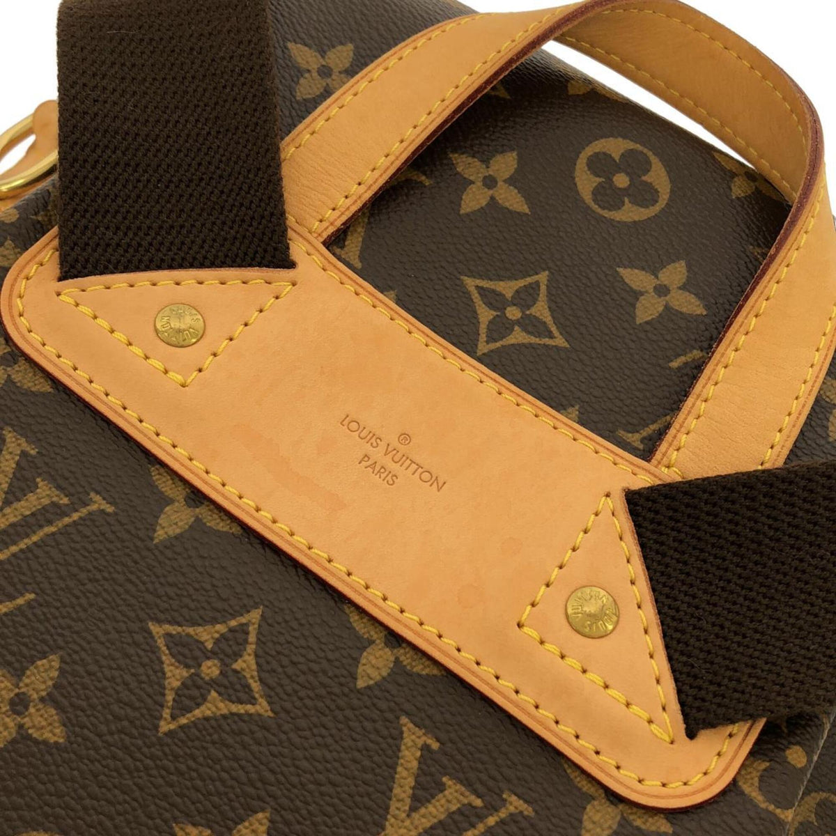 Louis Vuitton Marron Monogram Coated Canvas Backpack (Pre-Owned)