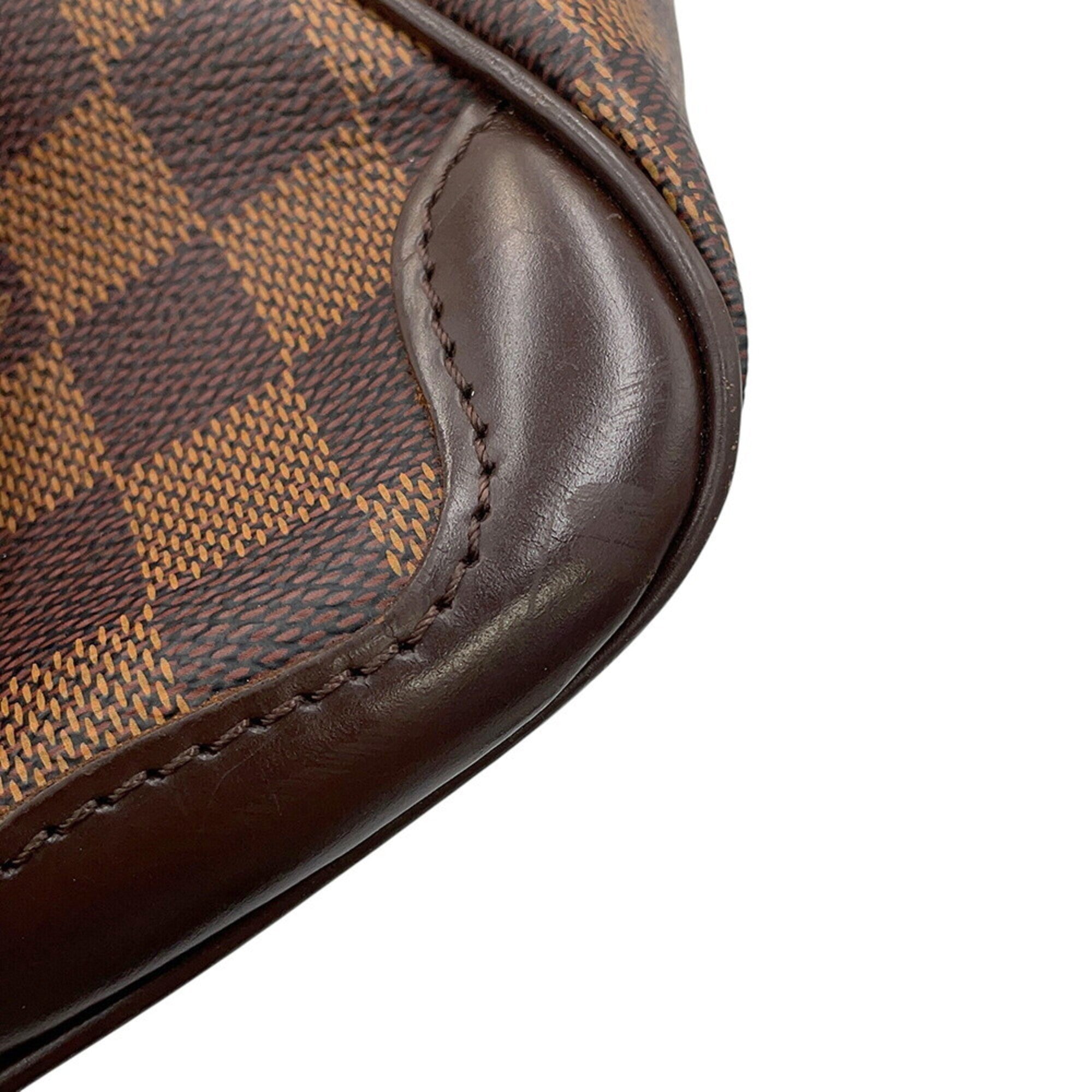 Louis Vuitton Damier Damier Canvas Ebene Red Color Handbag (Pre-Owned)