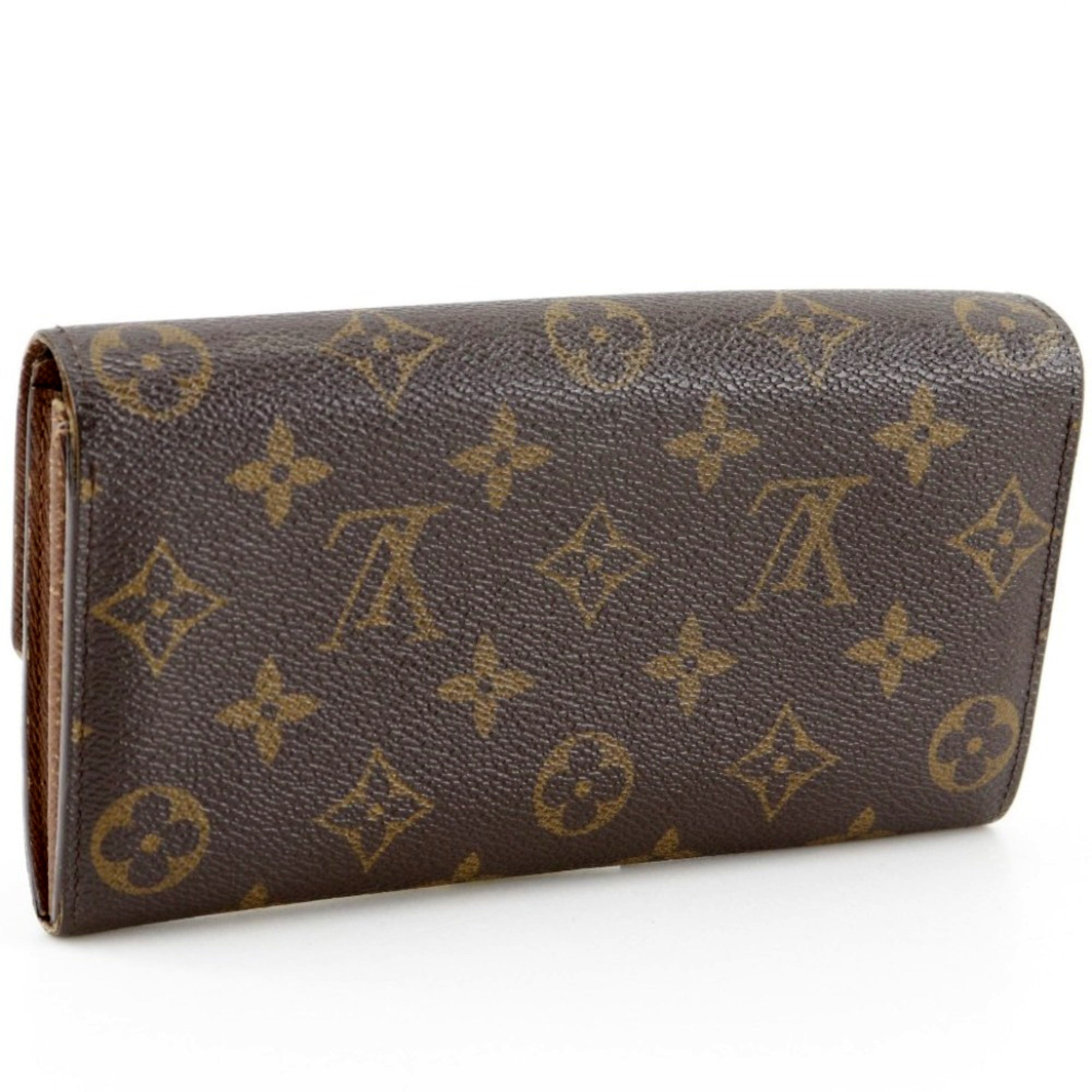 Louis Vuitton Brown Monogram Canvas Long Wallet (Bi-Fold) (Pre-Owned)