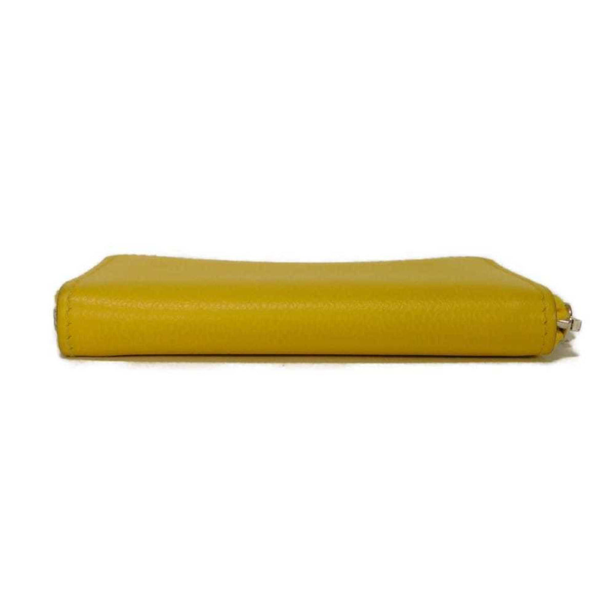 Hermes Yellow Evercalf Leather Coin Purse/Coin Case (Pre-Owned)
