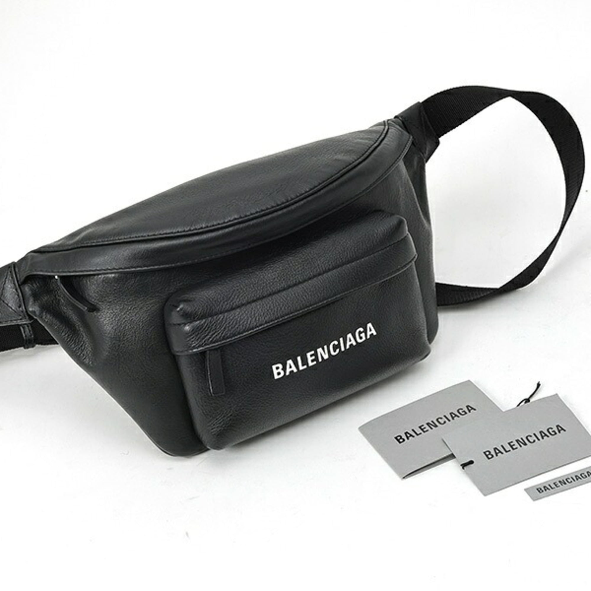 Balenciaga Black Leather Sling Bag (Pre-Owned)