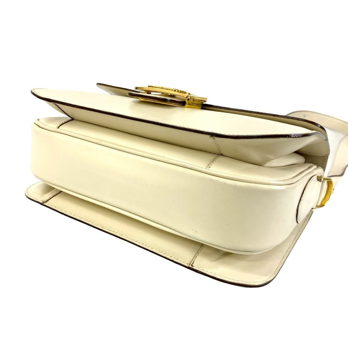 Celine White Leather Shoulder Bag (Pre-Owned)