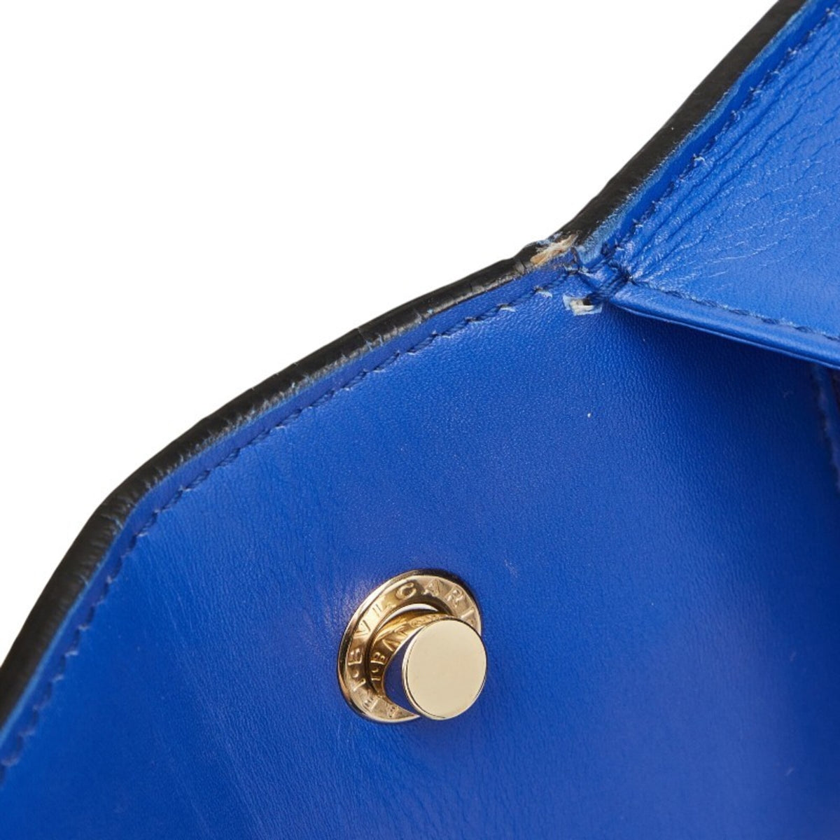 Bvlgari Blue Leather Shoulder Bag (Pre-Owned)