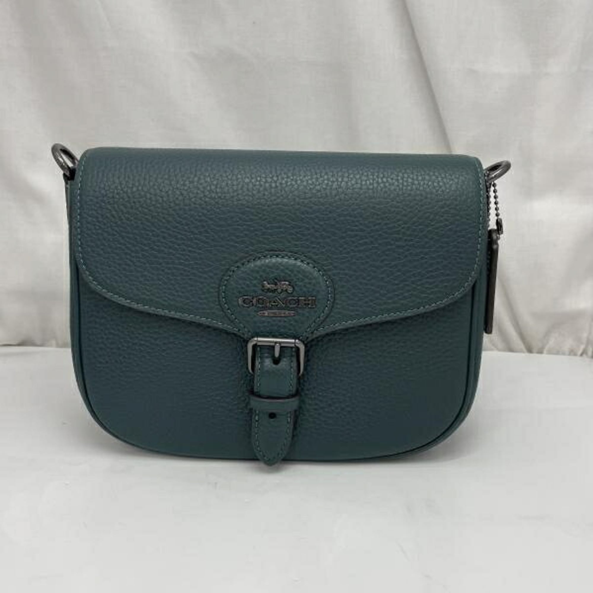 Coach Green Saddle Bag Shoulder Bag (Pre-Owned)