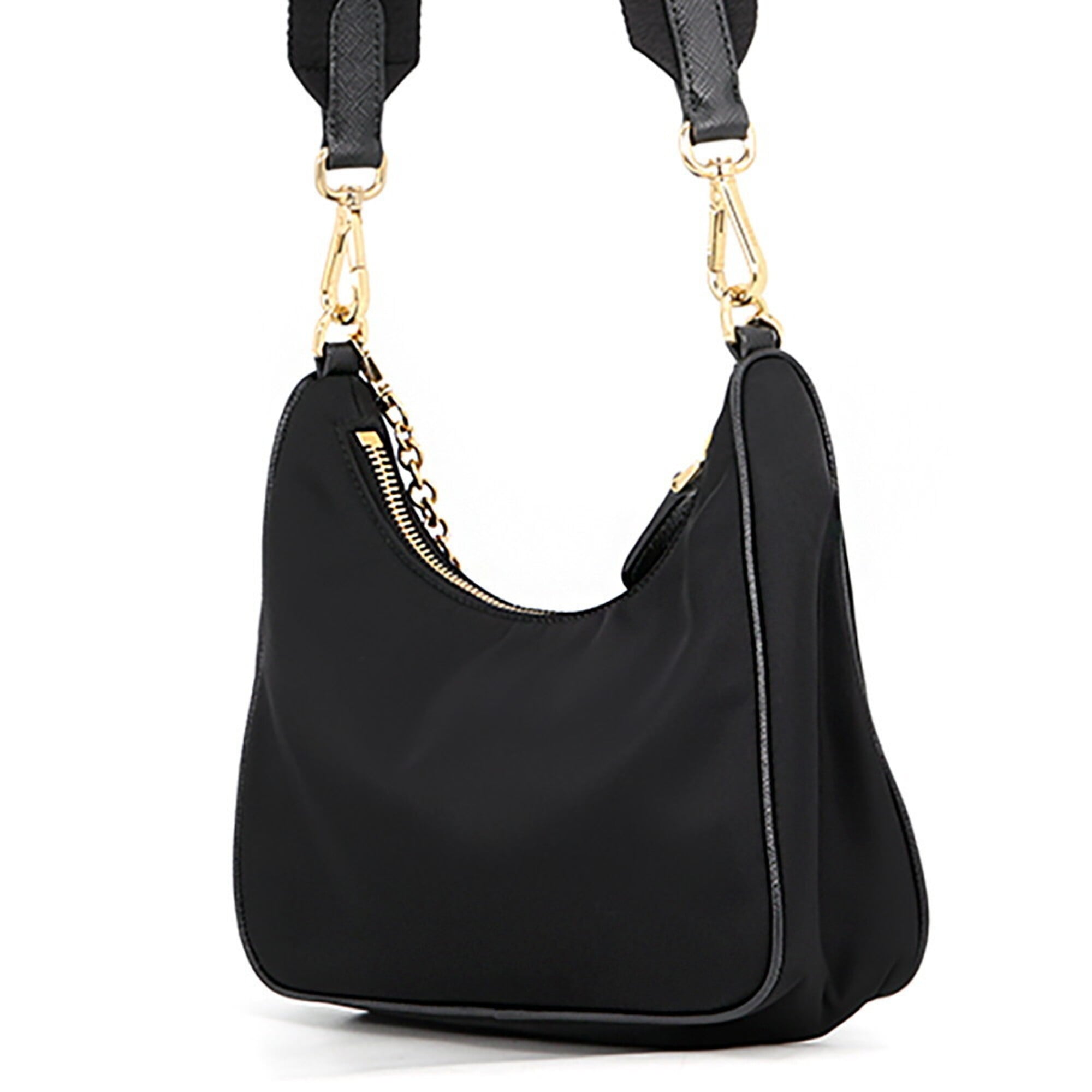 Prada Black Nylon Handbag Shoulder Bag (Pre-Owned)