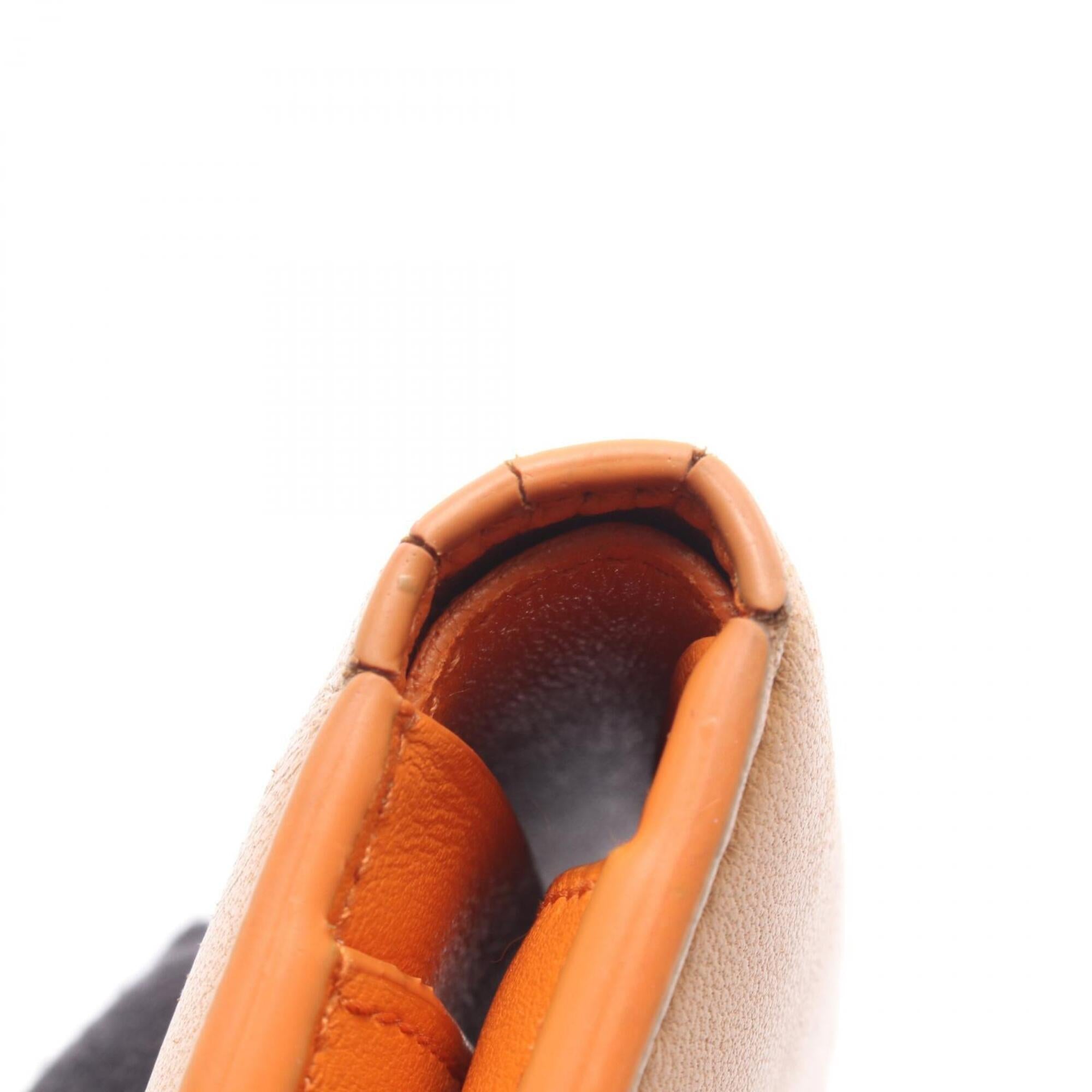 Bottega Veneta Brown Orange Leather Wallet (Bi-Fold) (Pre-Owned)