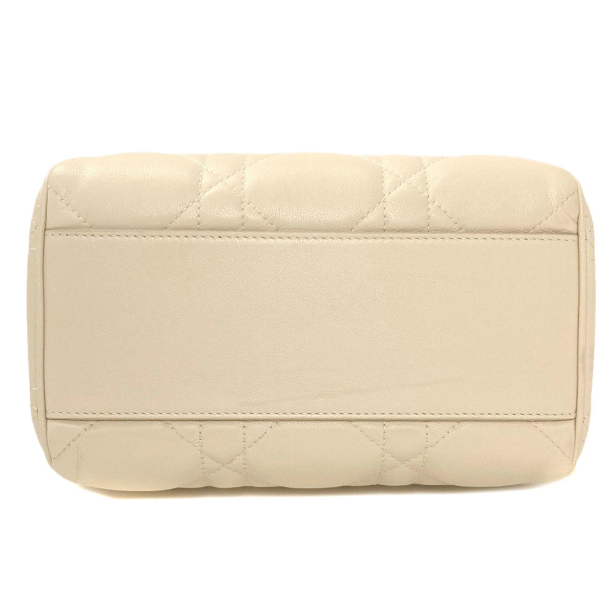 Christian Dior Cream Leather Handbag (Pre-Owned)