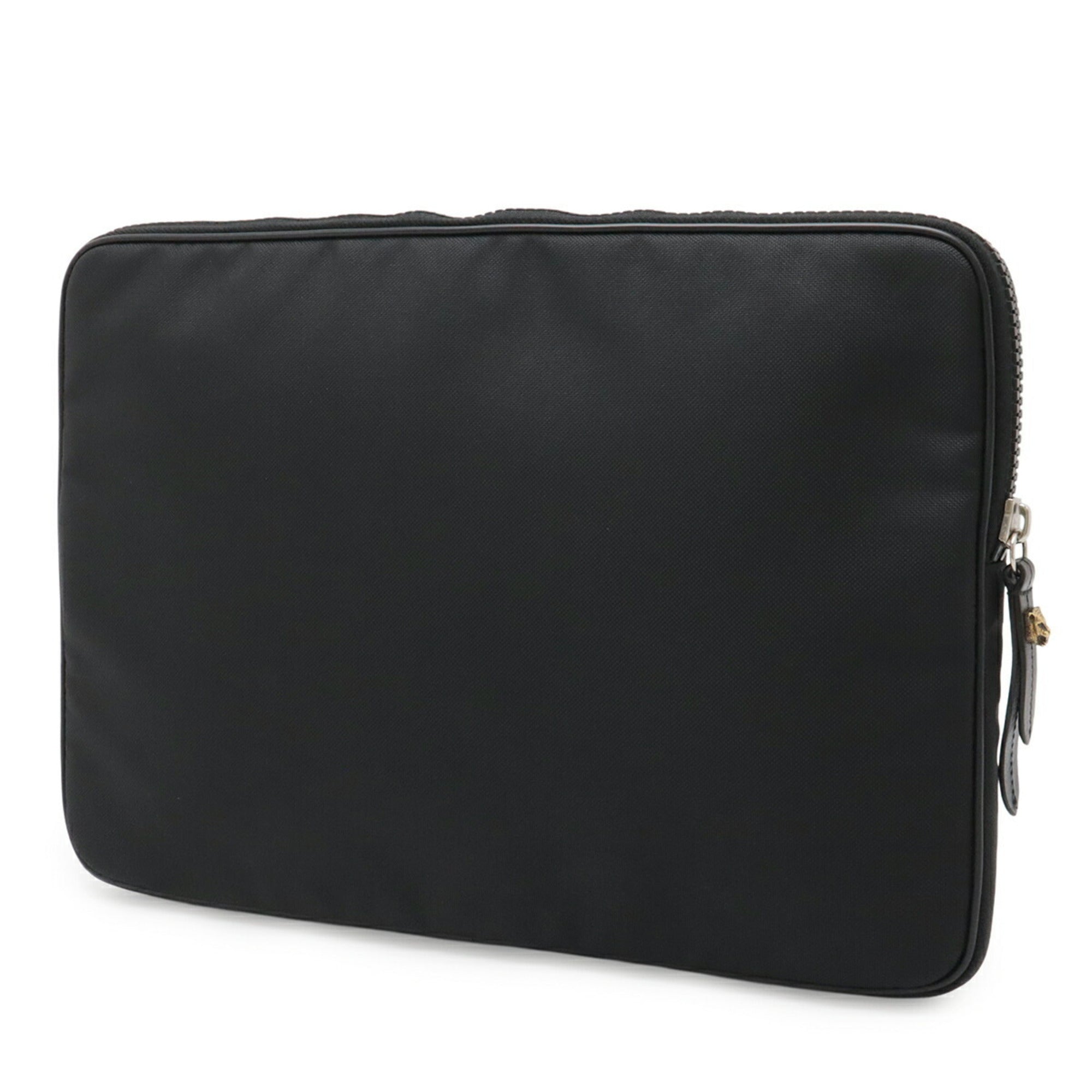 Gucci Black Multi-Color Nylon Canvas Clutch Bag (Pre-Owned)