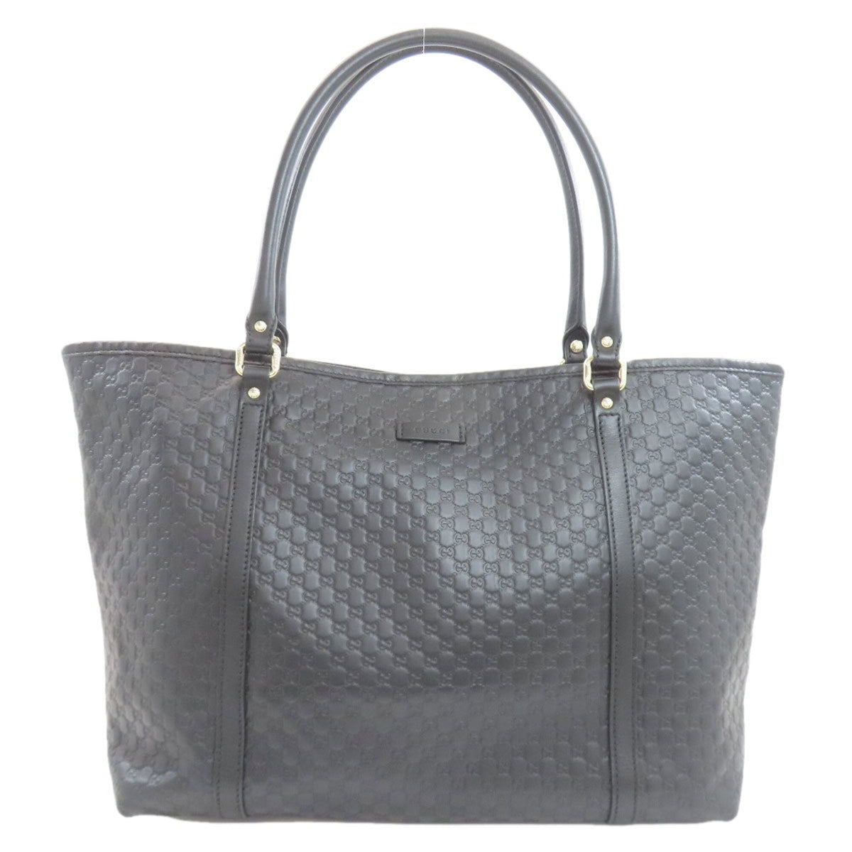 Gucci Black Leather Tote Bag (Pre-Owned)