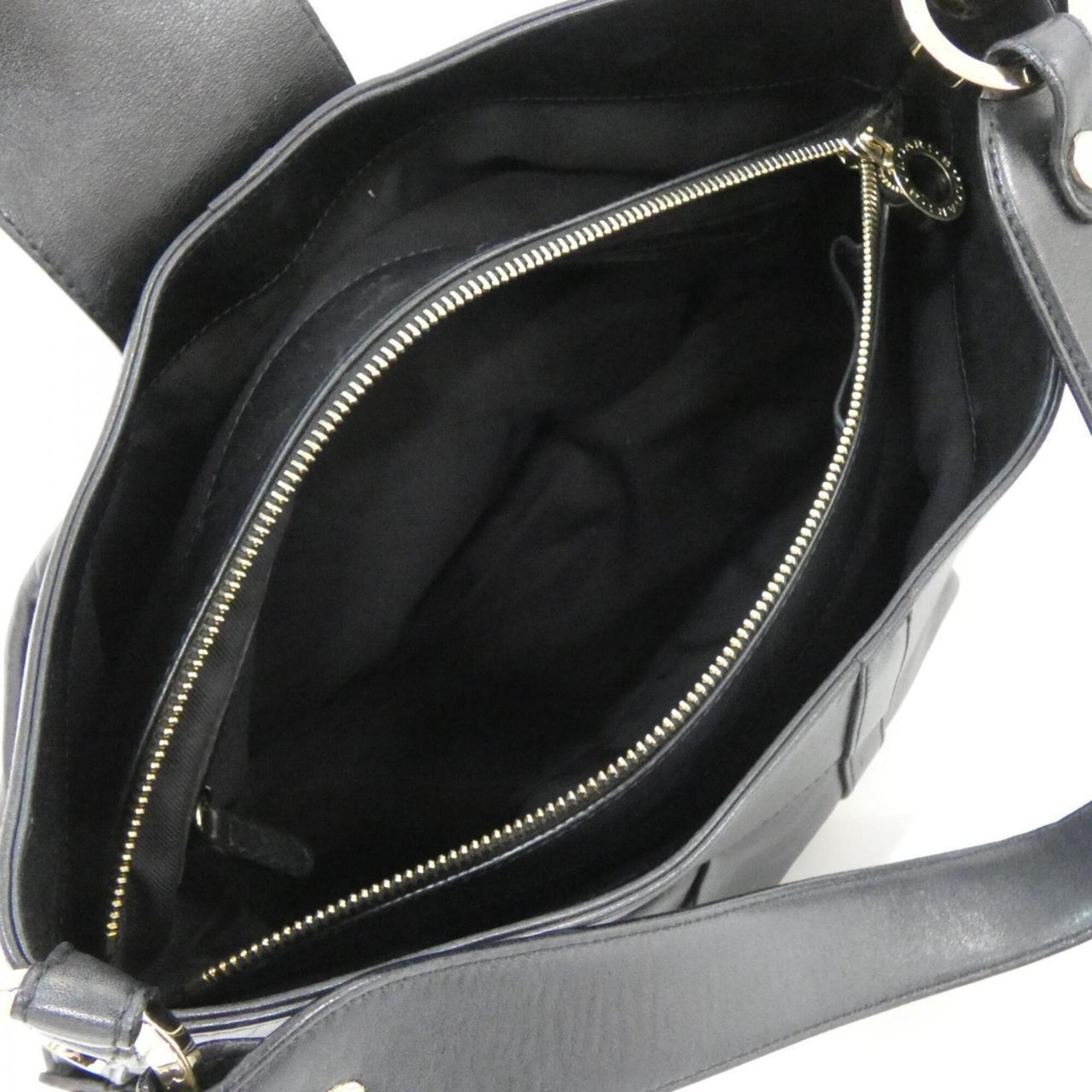 Bvlgari Black Leather Shoulder Bag (Pre-Owned)