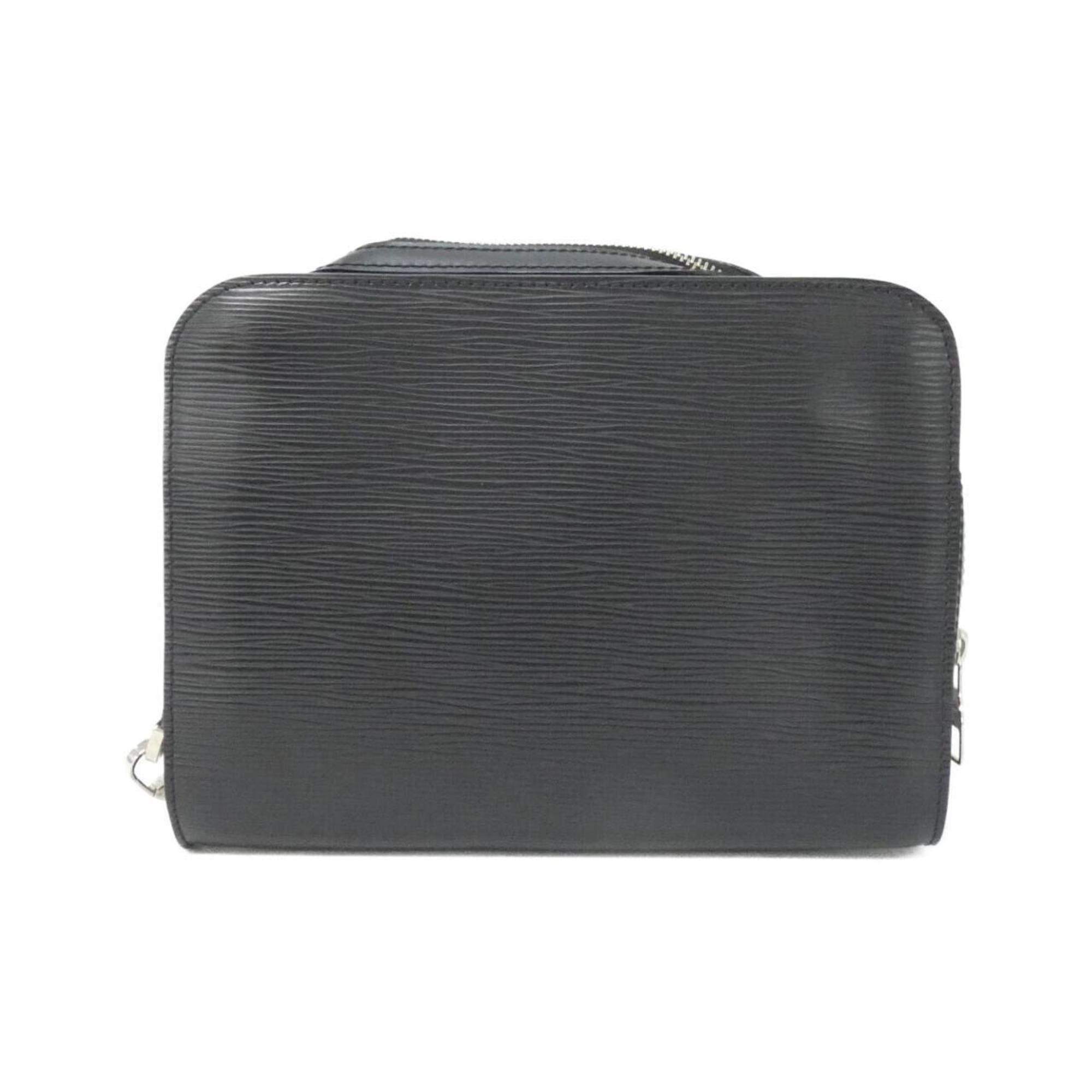 Louis Vuitton Black Leather Clutch Bag (Pre-Owned)