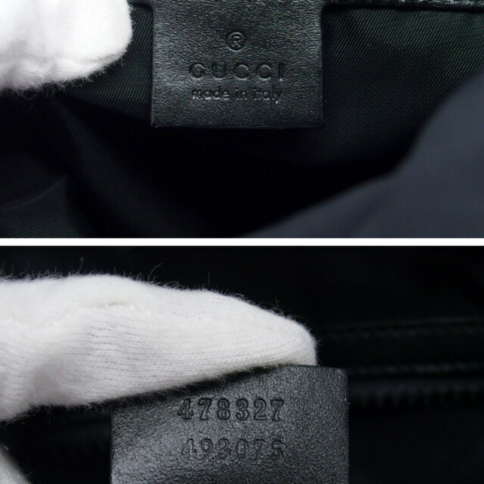Gucci Black Canvas Backpack (Pre-Owned)