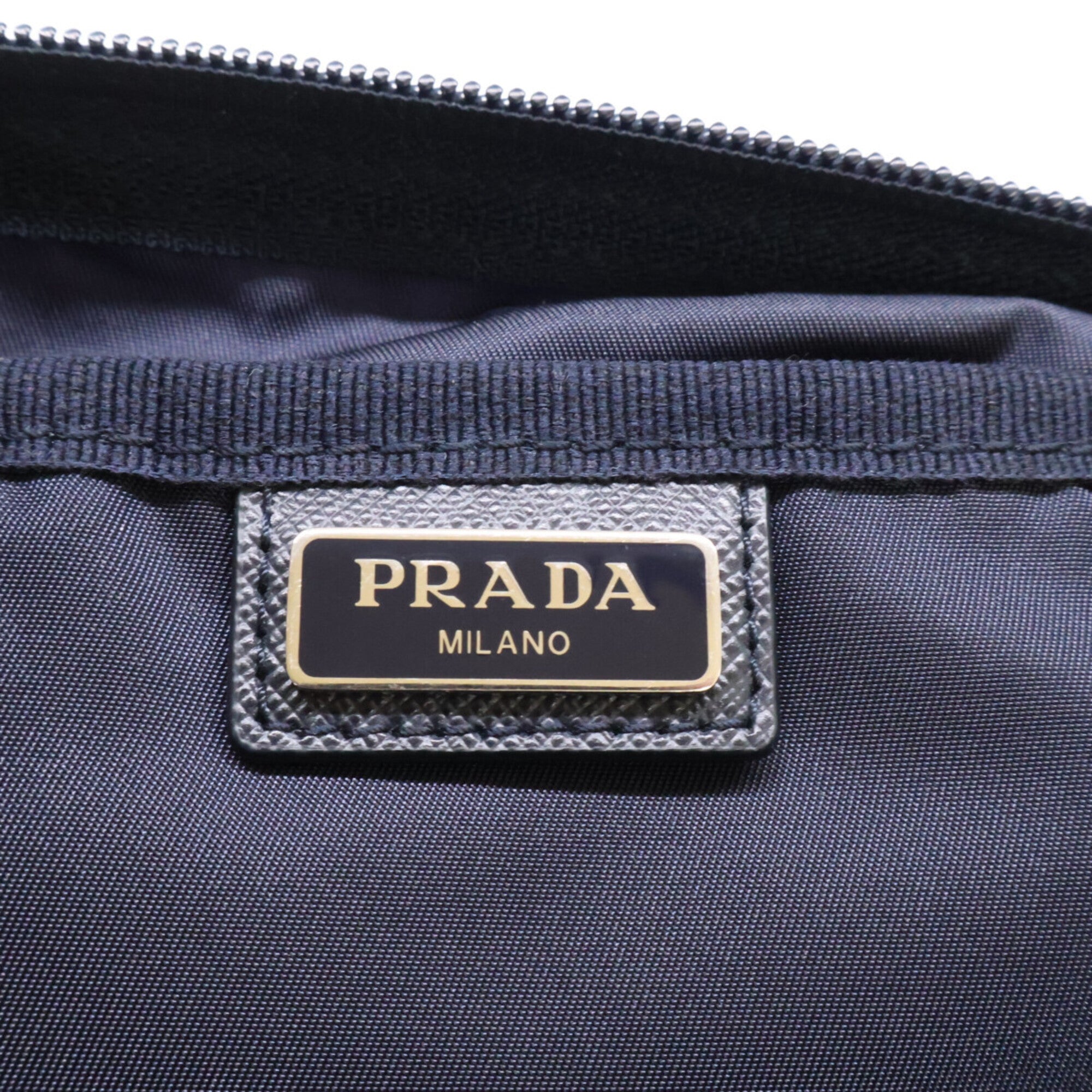 Prada Navy Nylon Pouch (Pre-Owned)