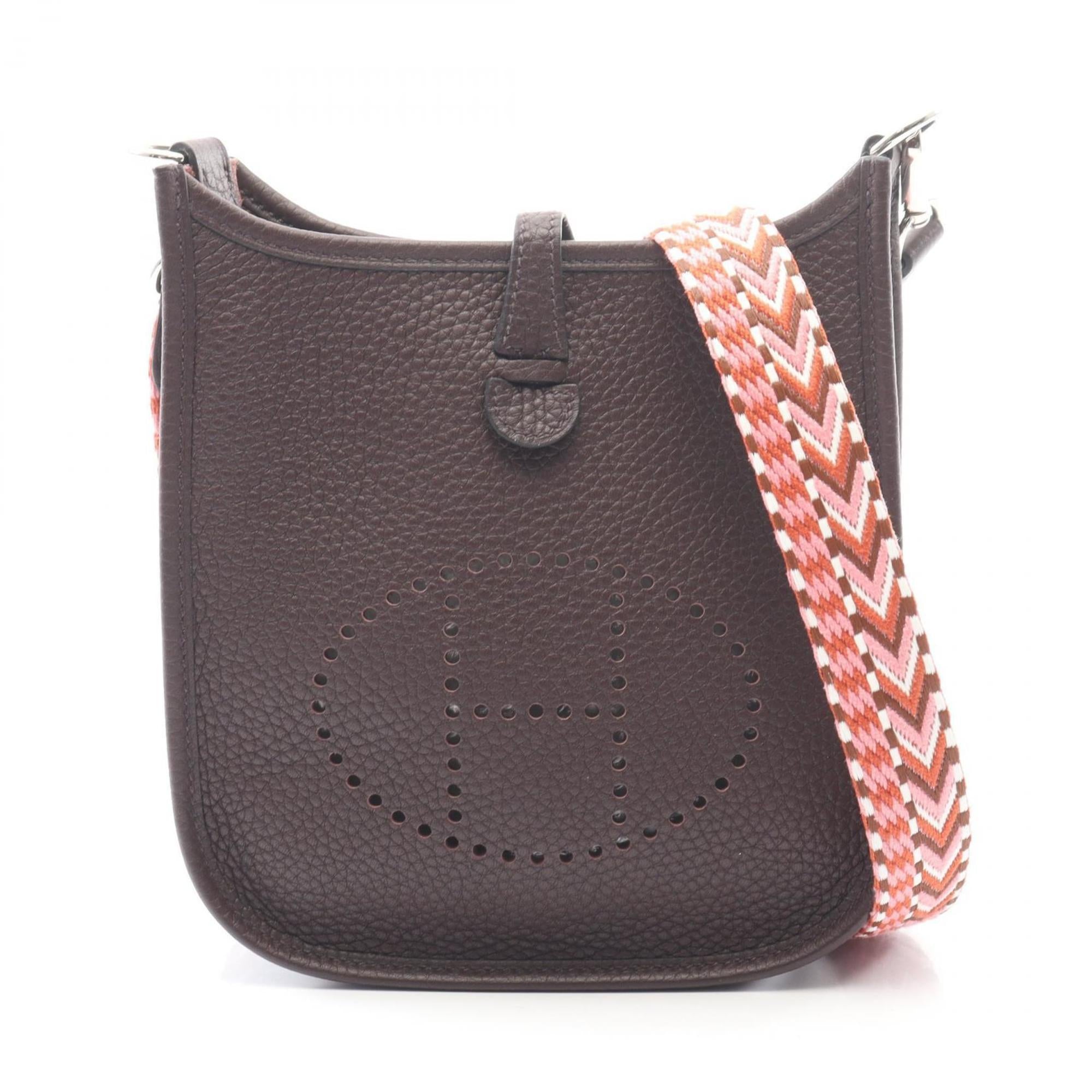Hermes Bordeaux Taurillon Clemence Leather Leather Shoulder Bag (Pre-Owned)