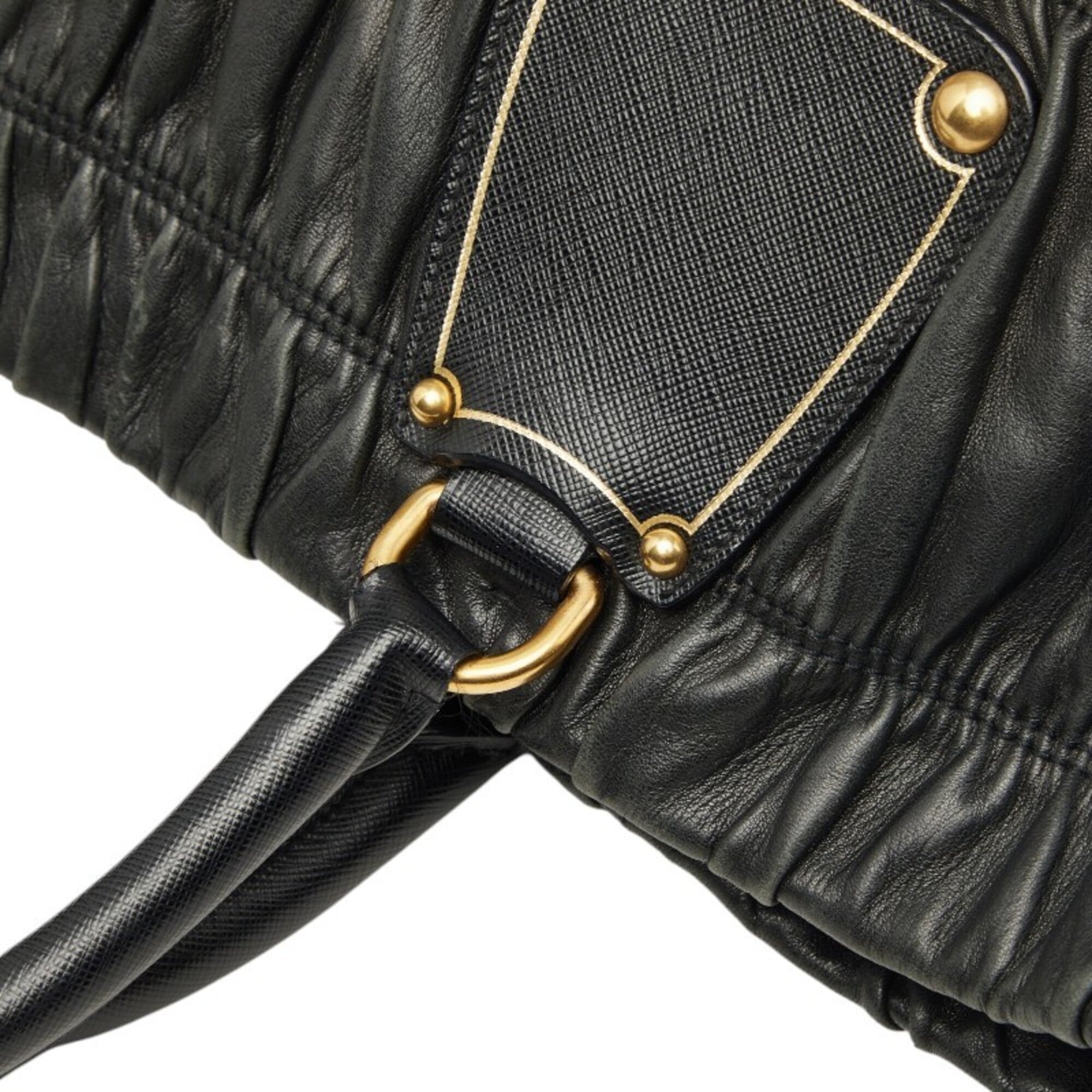 Prada Black Leather Tote Bag (Pre-Owned)