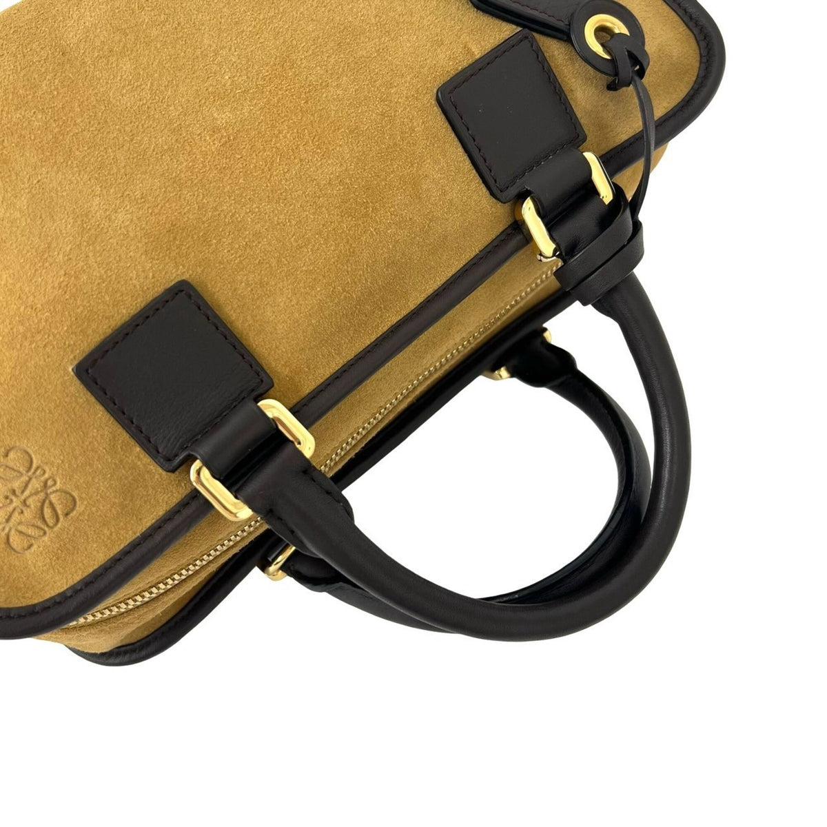 Loewe Brown Camel Suede Leather Handbag Shoulder Bag (Pre-Owned)