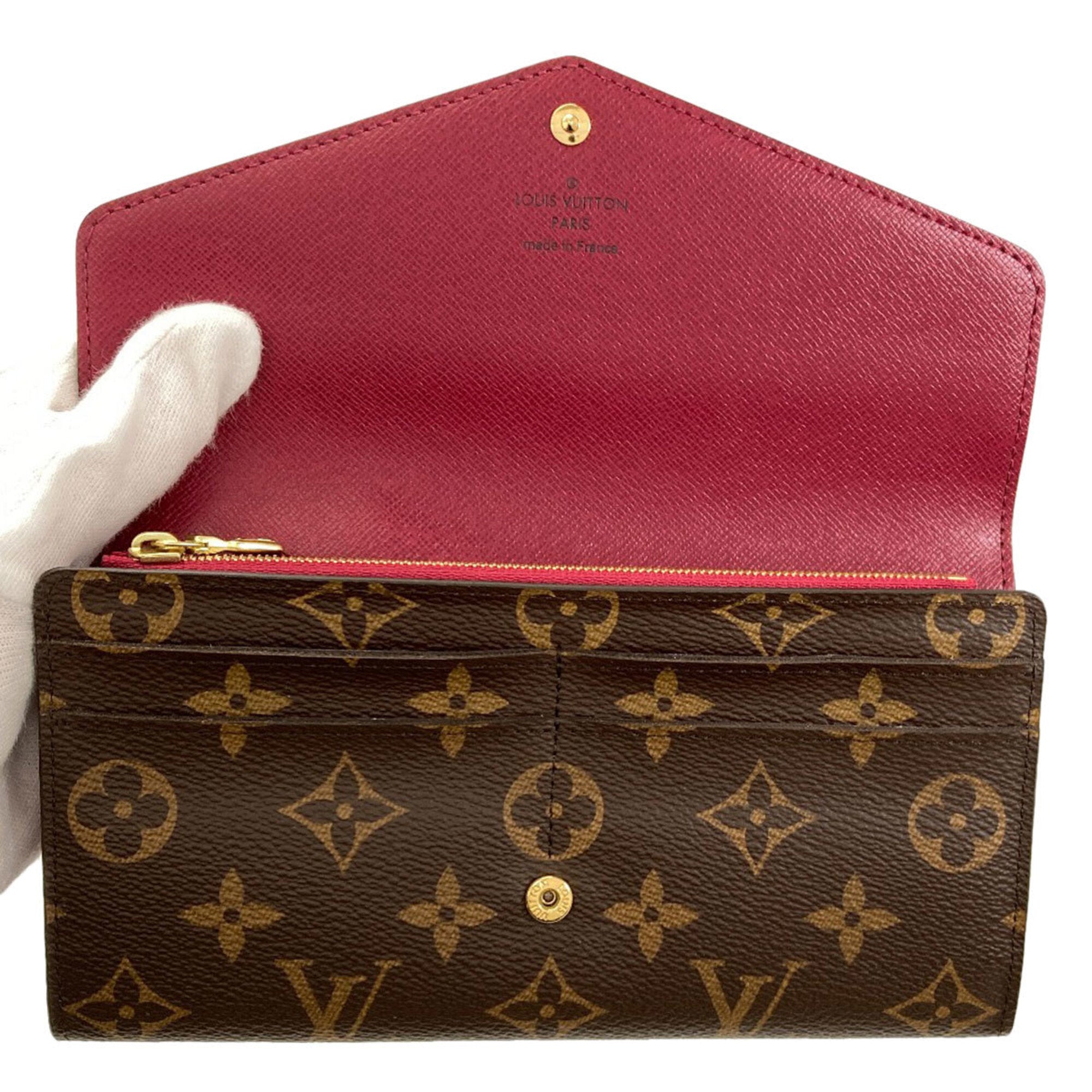Louis Vuitton Fuchsia Monogram Monogram Long Wallet (Bi-Fold) (Pre-Owned)
