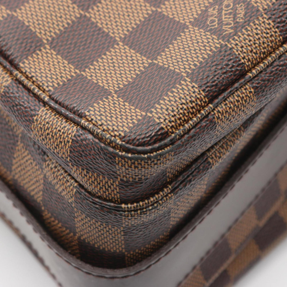 Louis Vuitton Brown Coated Canvas Damier Canvas Pvc Leather Handbag Shoulder Bag (Pre-Owned)