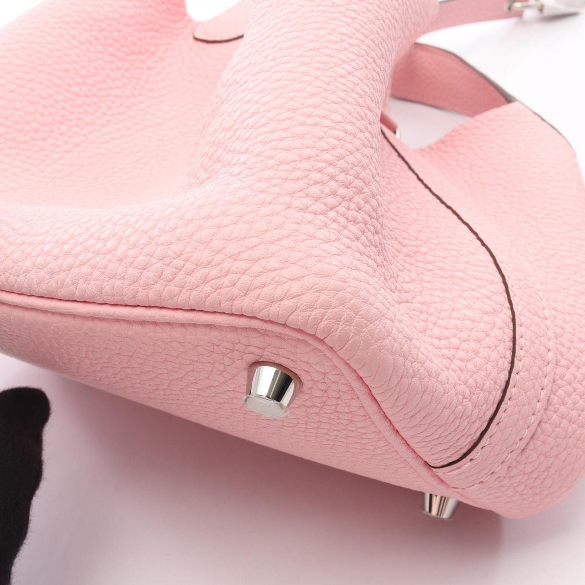 Hermes Pink Leather Handbag (Pre-Owned)