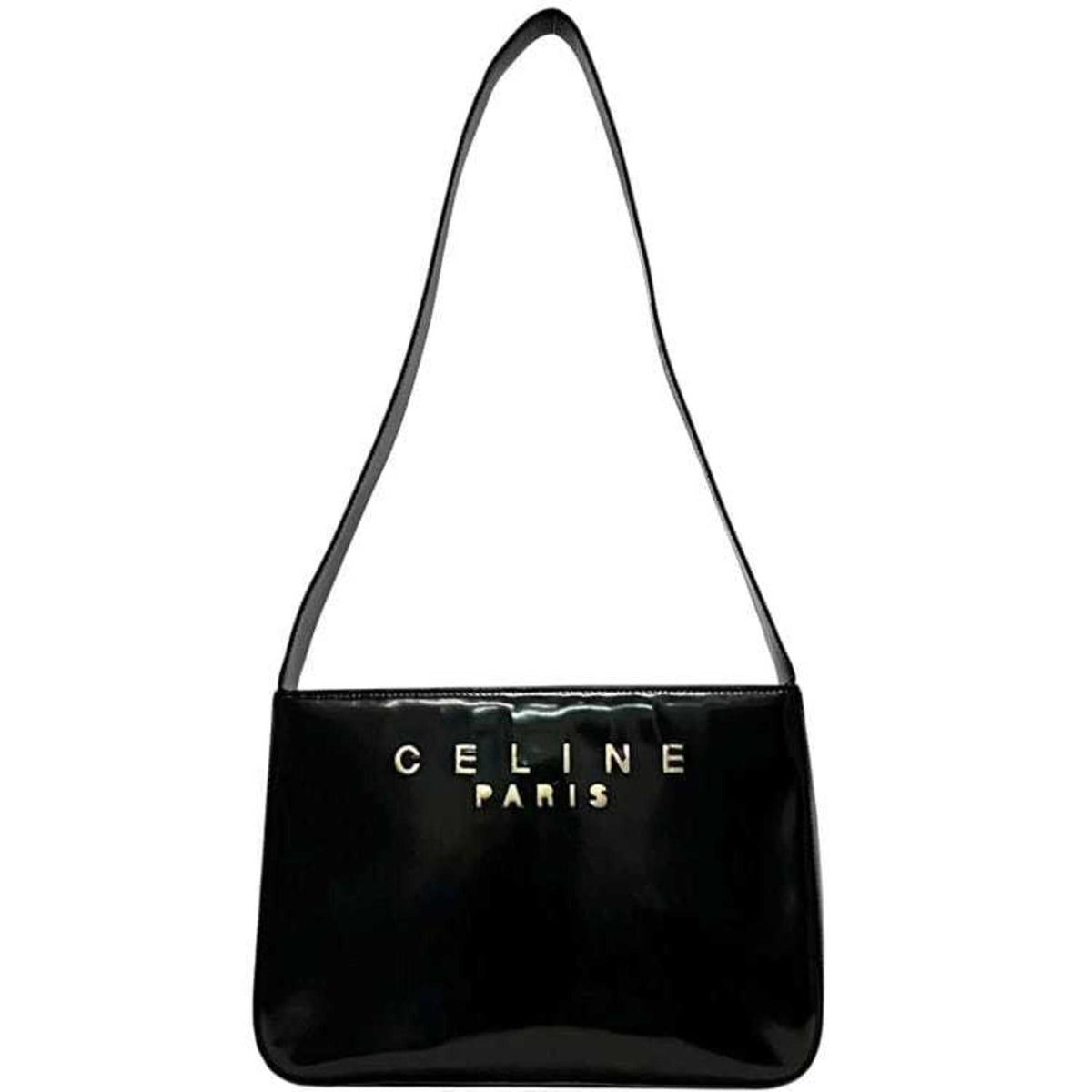 Celine Black Leather Shoulder Bag (Pre-Owned)