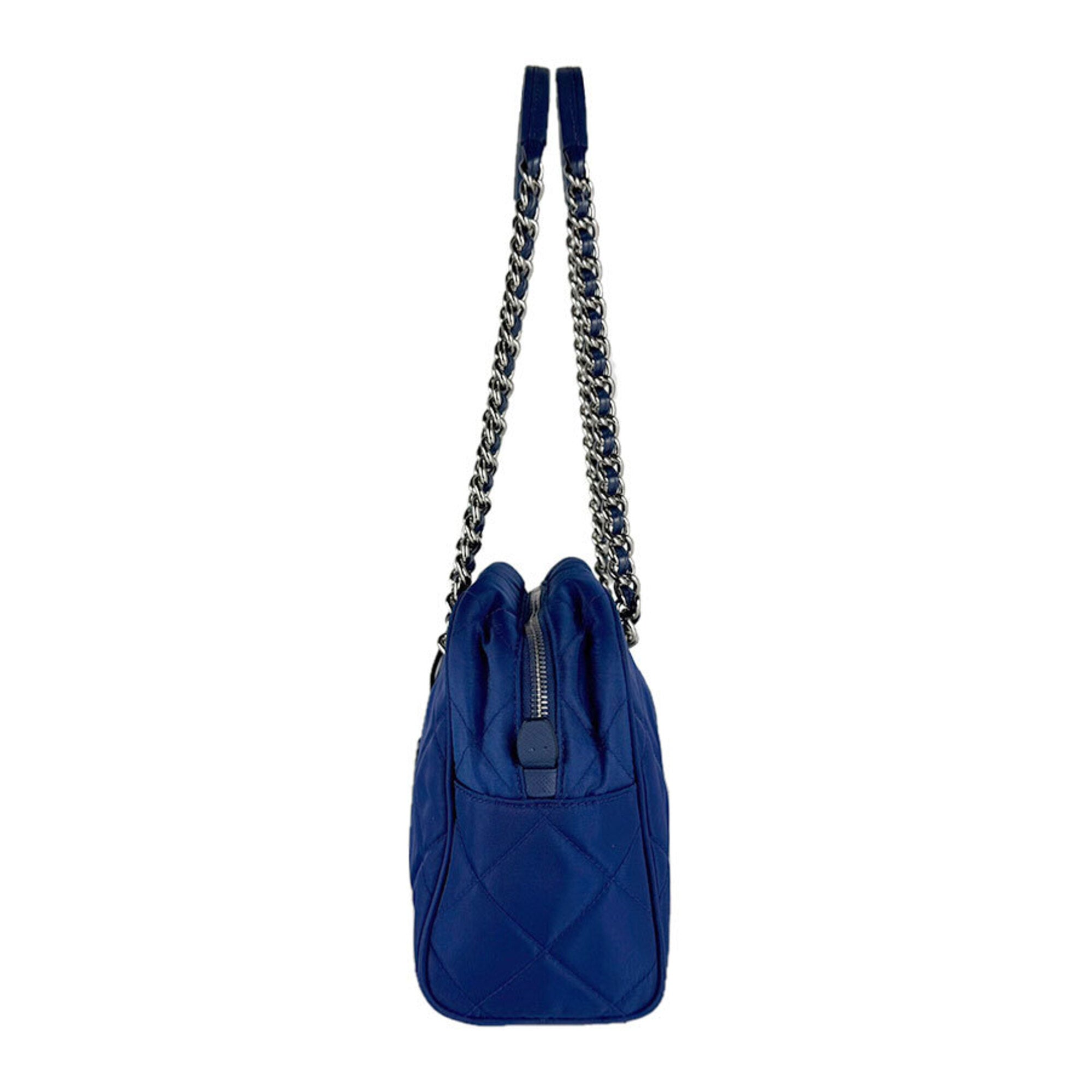 Prada Dark Blue Nylon Shoulder Bag (Pre-Owned)