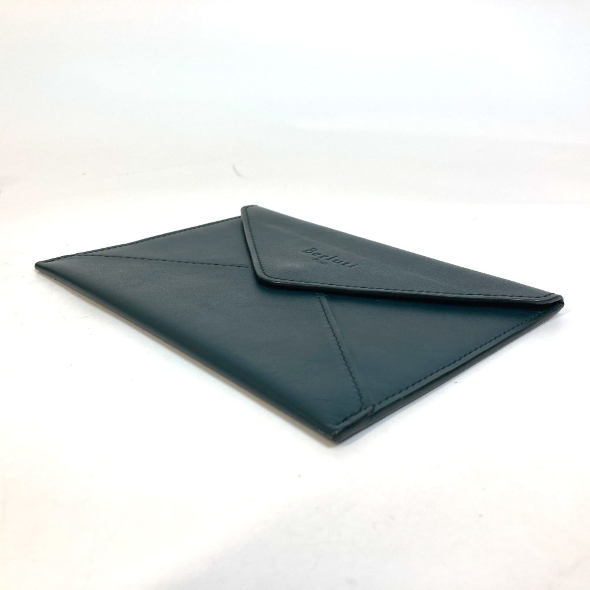 Berluti Green Leather Pouch (Pre-Owned)