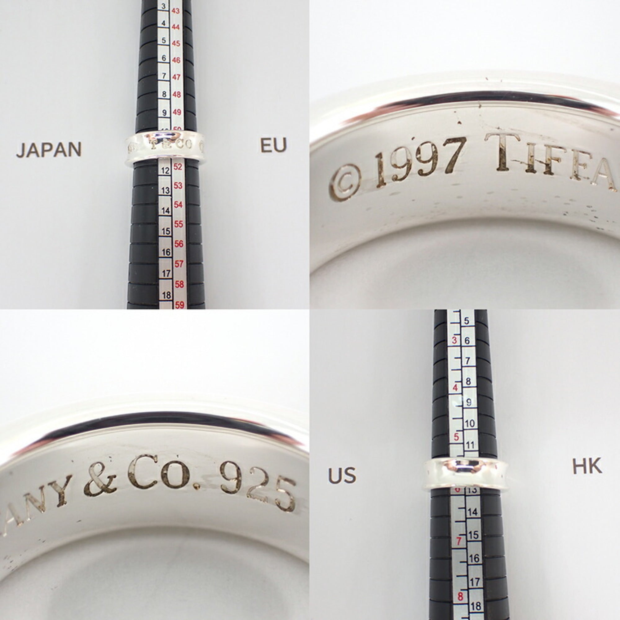 Tiffany Sterling Silver 925 Band Ring (Pre-Owned)