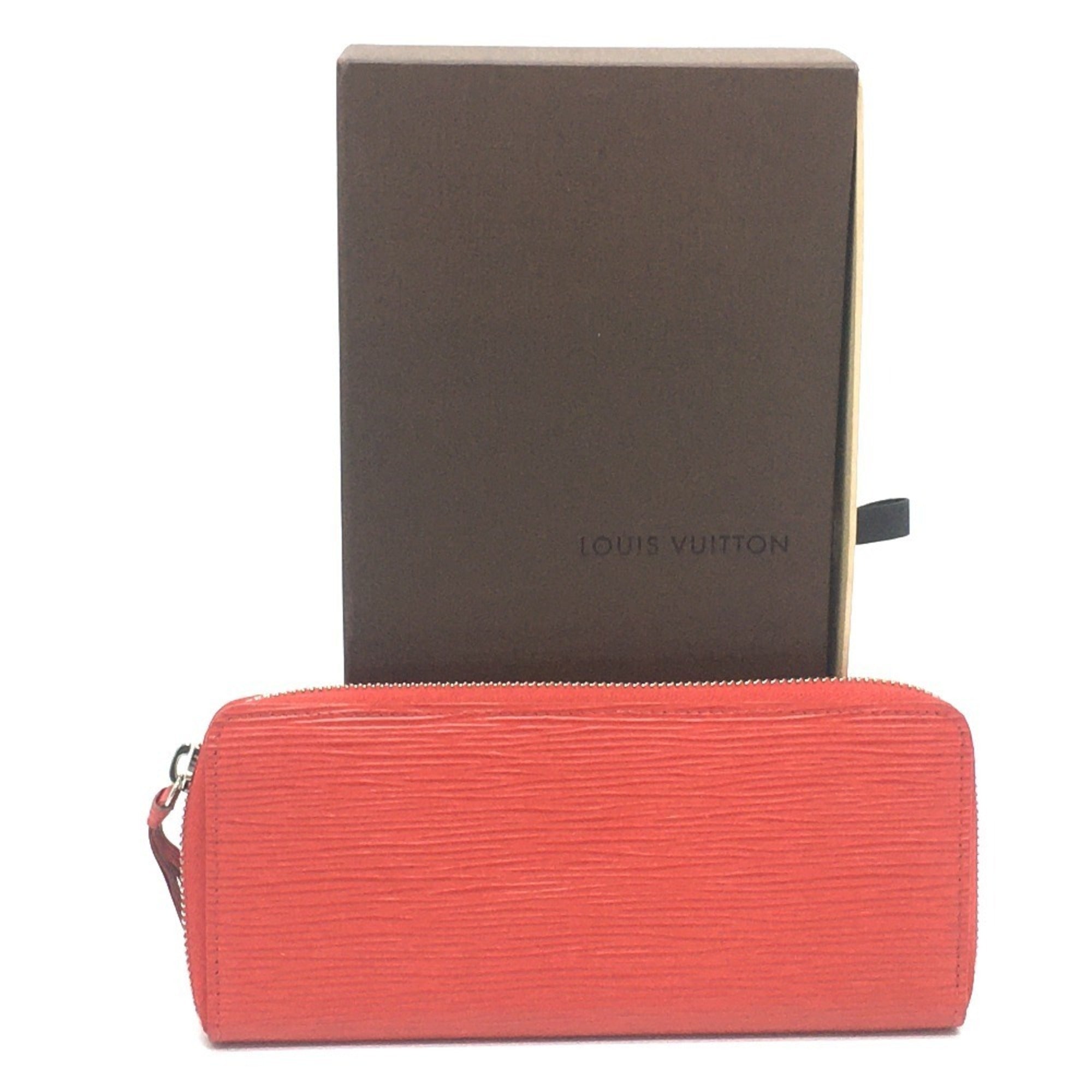 Louis Vuitton Epi Coquelicots Red Color Epi Leather Long Wallet (Bi-Fold) (Pre-Owned)