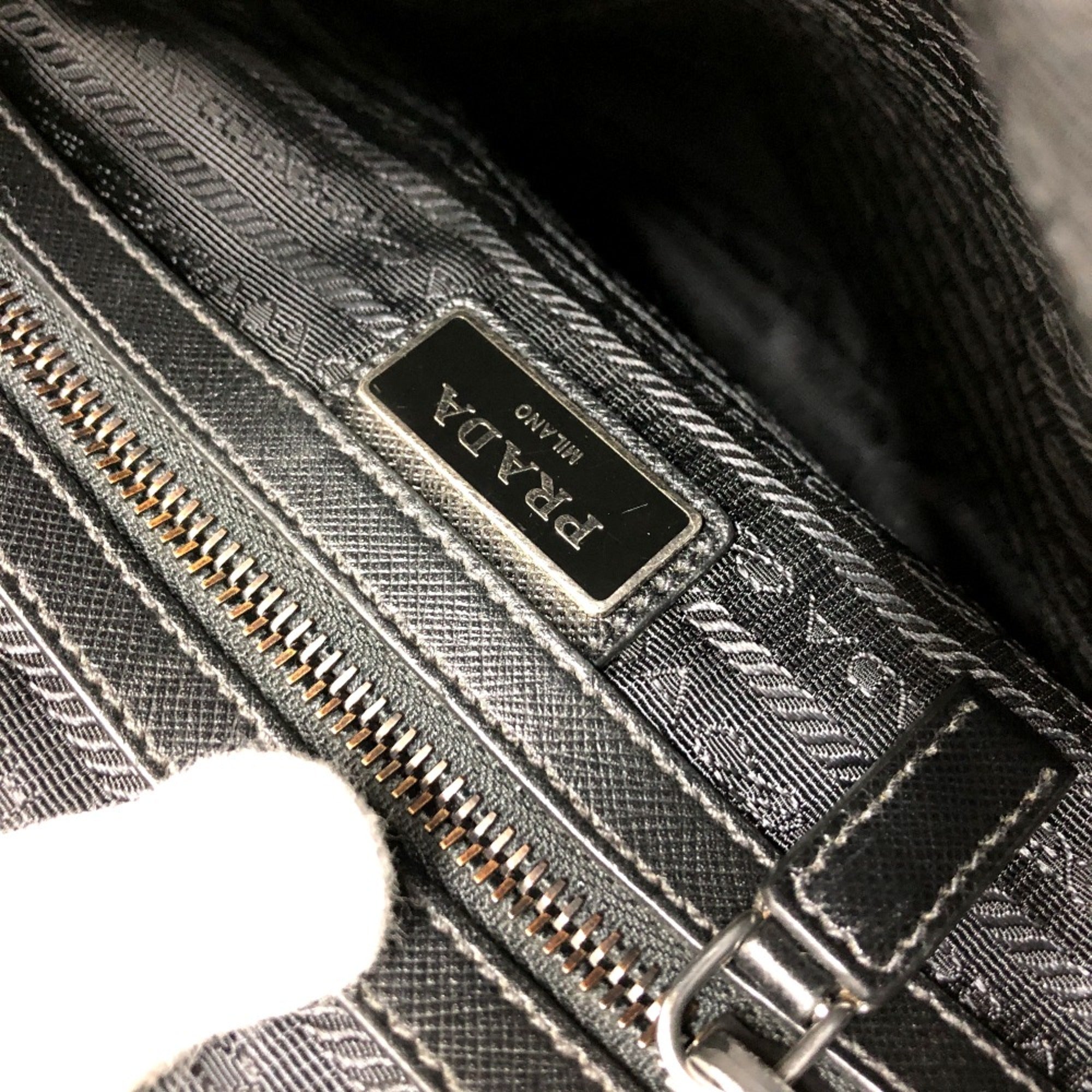 Prada Black Cloth Shoulder Bag (Pre-Owned)