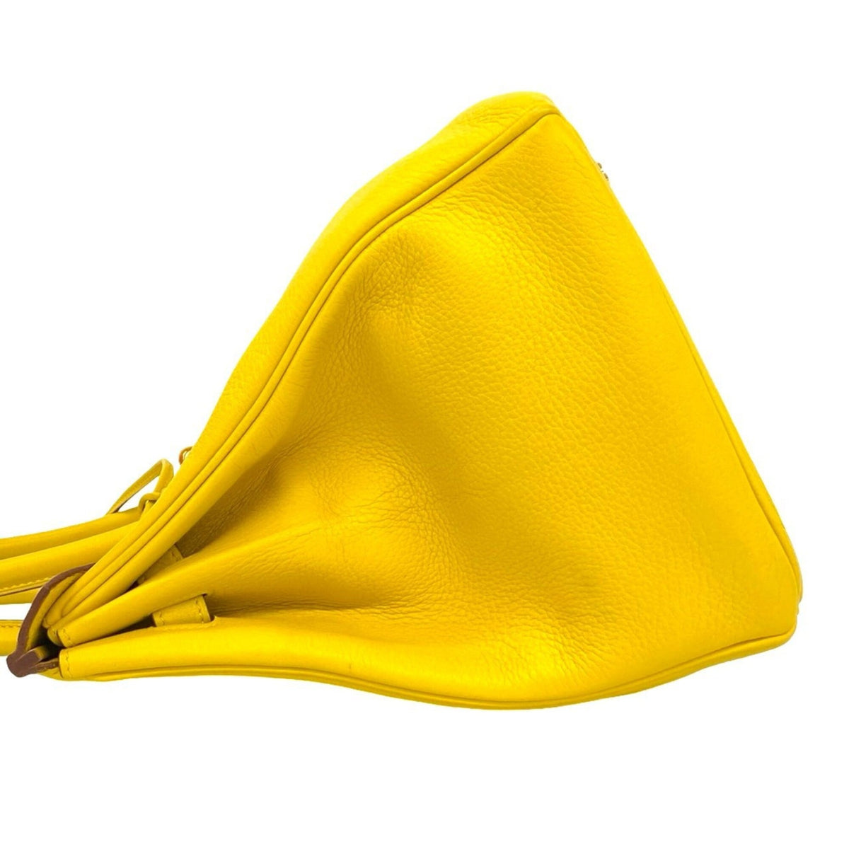 Hermes Yellow Taurillon Clemence Leather Handbag (Pre-Owned)