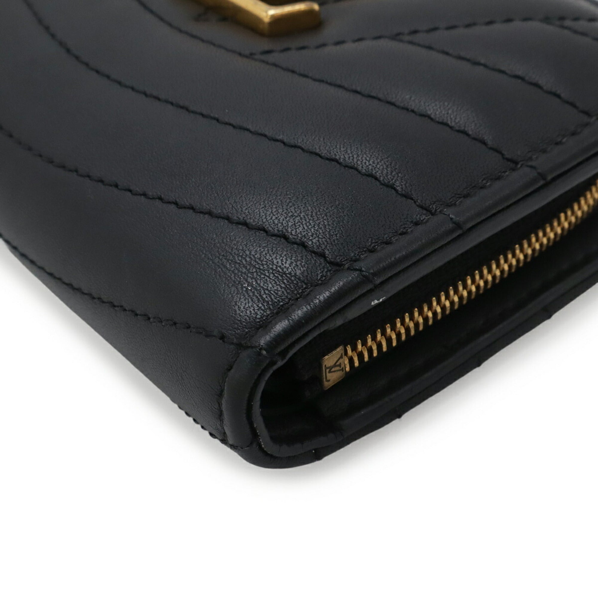 Louis Vuitton Black Noir Leather Wallet (Bi-Fold) (Pre-Owned)