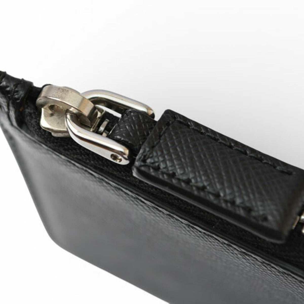 Prada Black Nero Leather Coin Purse/Coin Case (Pre-Owned)