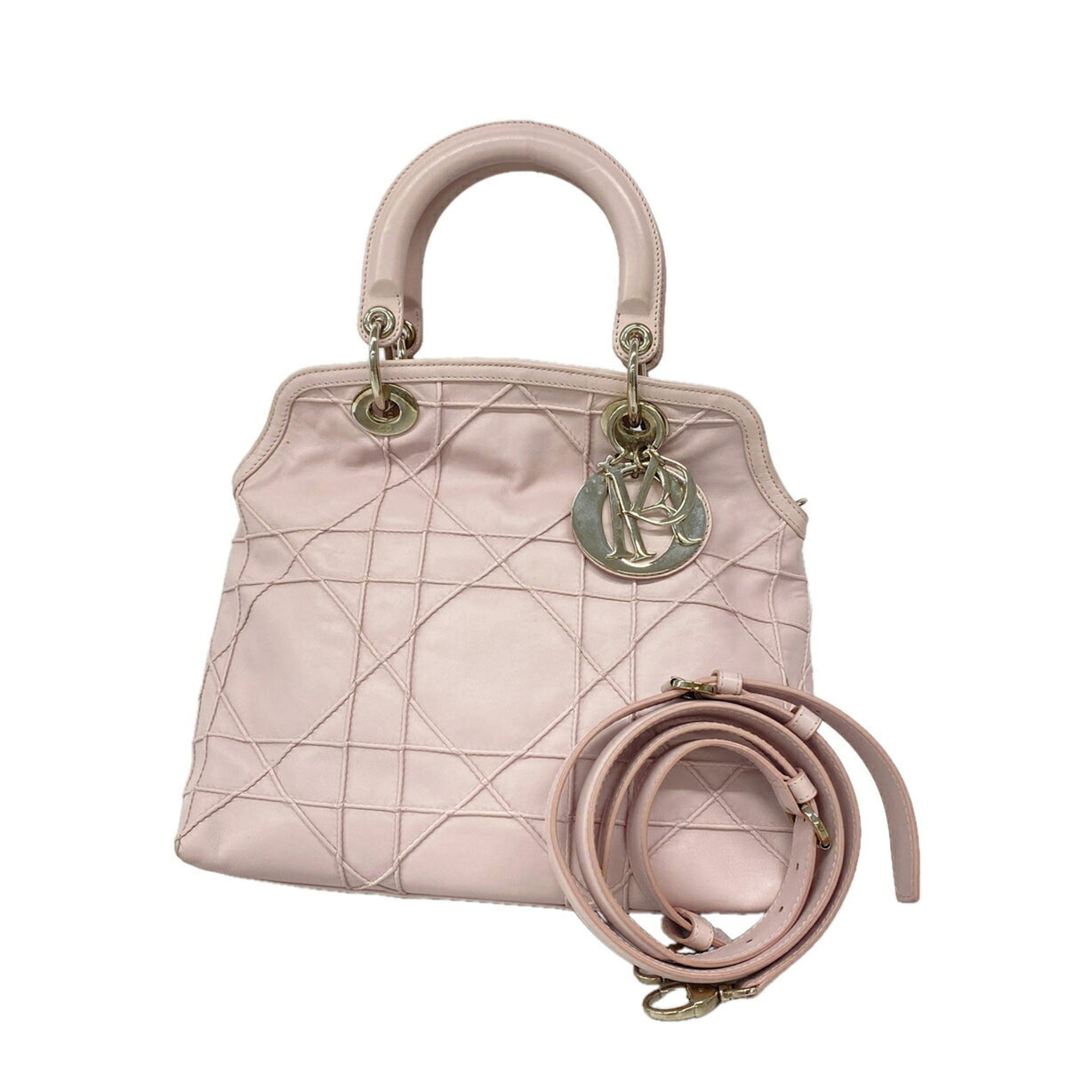 Christian Dior Pink Leather Handbag (Pre-Owned)