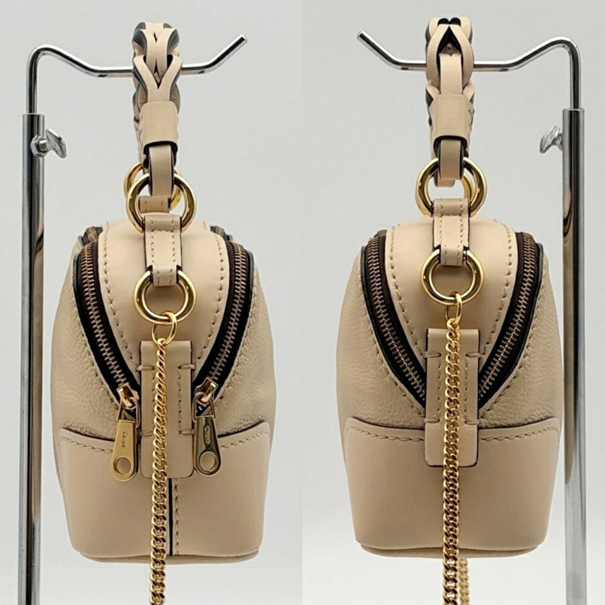 Chloé Beige Leather Shoulder Bag (Pre-Owned)