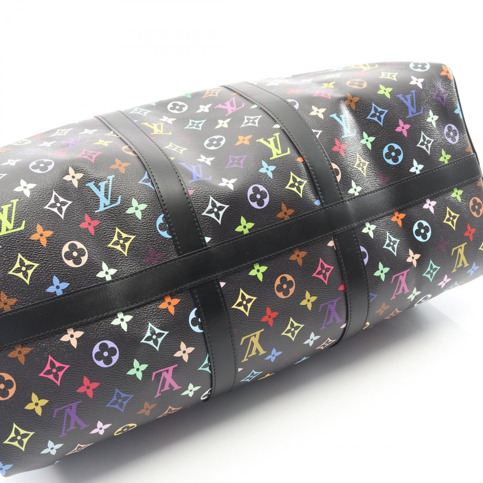 Louis Vuitton Black Multi-Color Monogram Multicolore Leather Boston Bag (Pre-Owned)