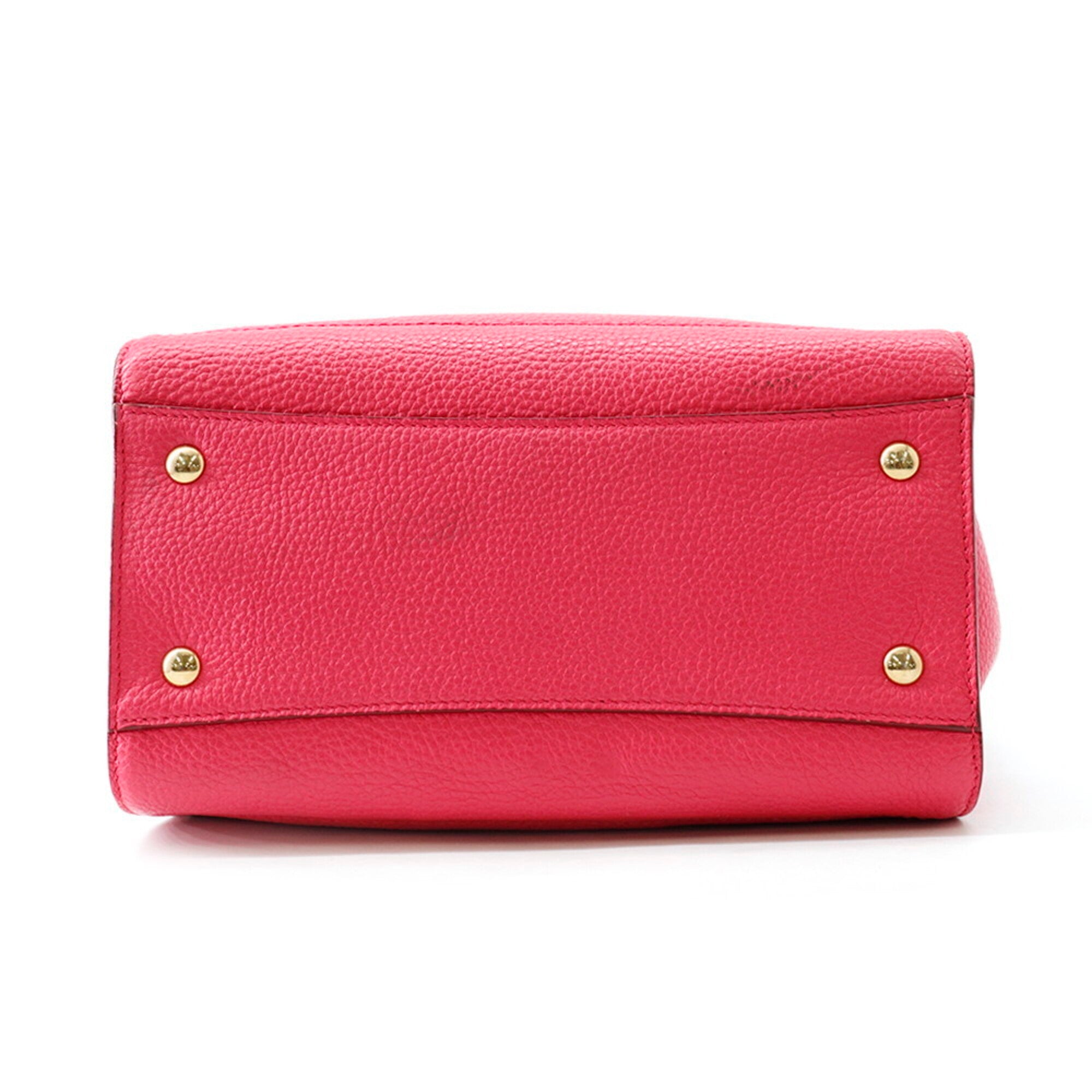 Salvatore Ferragamo Pink Leather Handbag (Pre-Owned)