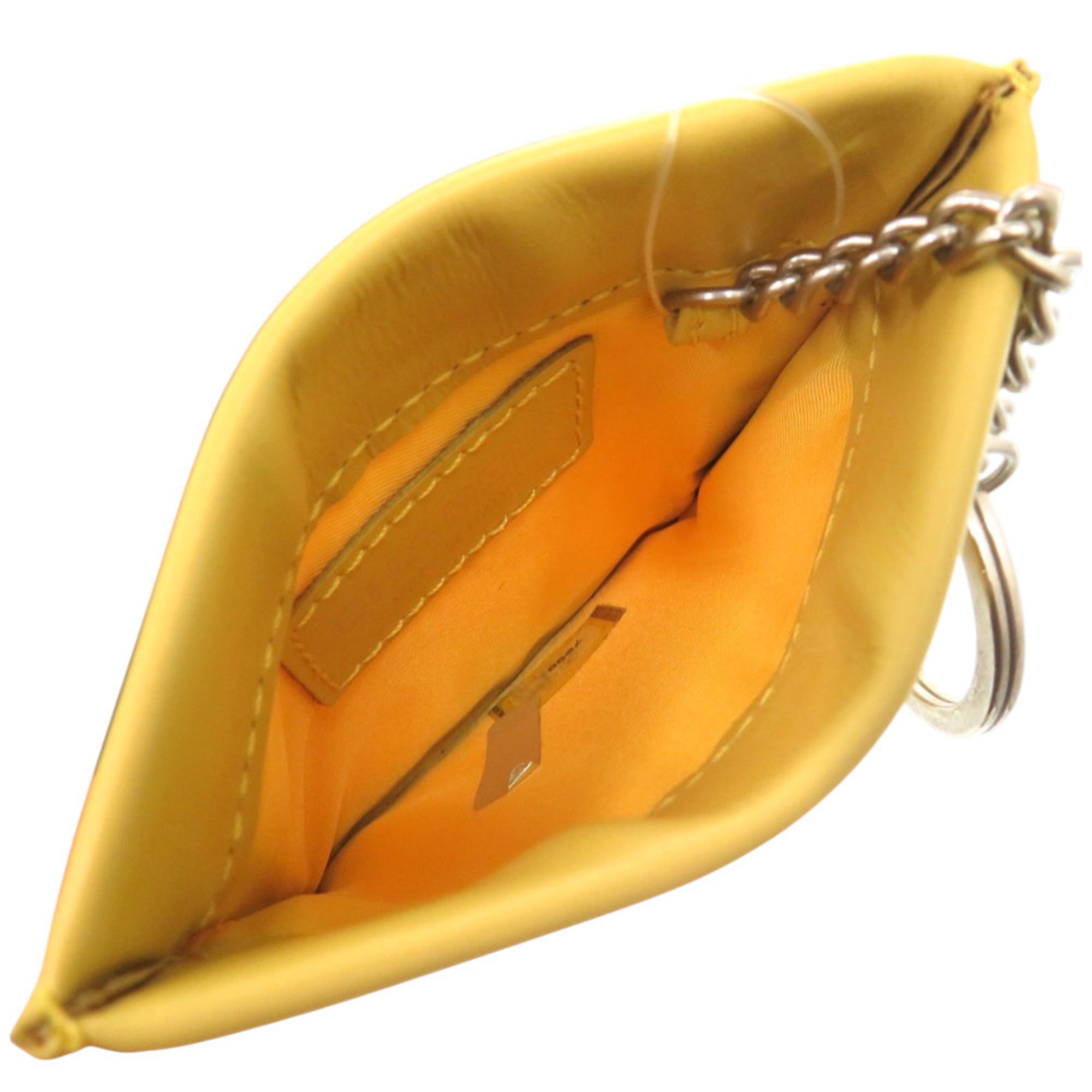 Chanel Yellow Pvc Leather Coin Purse/Coin Case (Pre-Owned)