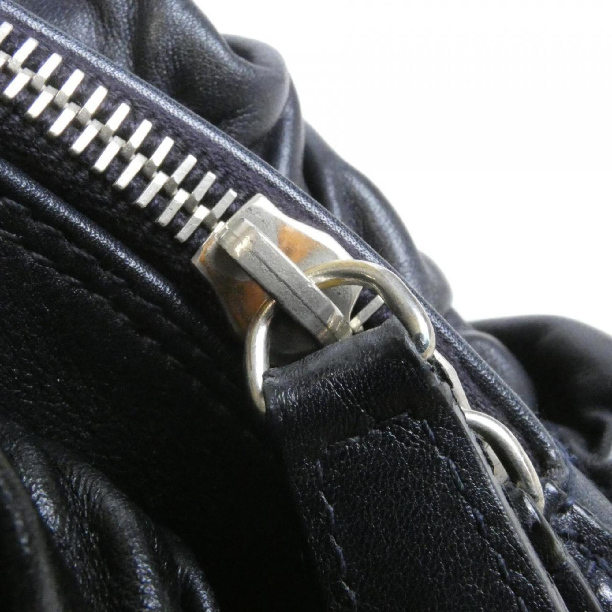 Christian Dior Navy Leather Handbag (Pre-Owned)