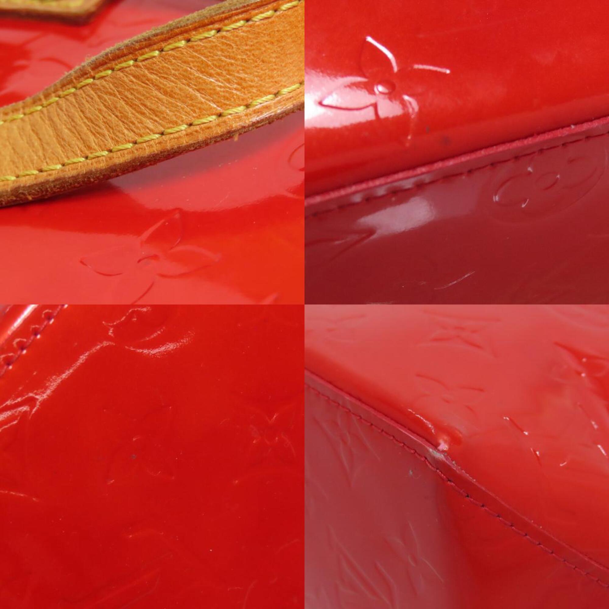 Louis Vuitton Vernis Red Color Monogram Vernis Handbag (Pre-Owned)
