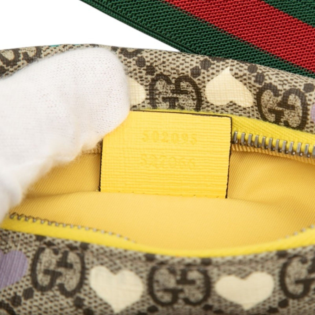 Gucci Beige Multi-Color Pvc Leather Sling Bag (Pre-Owned)