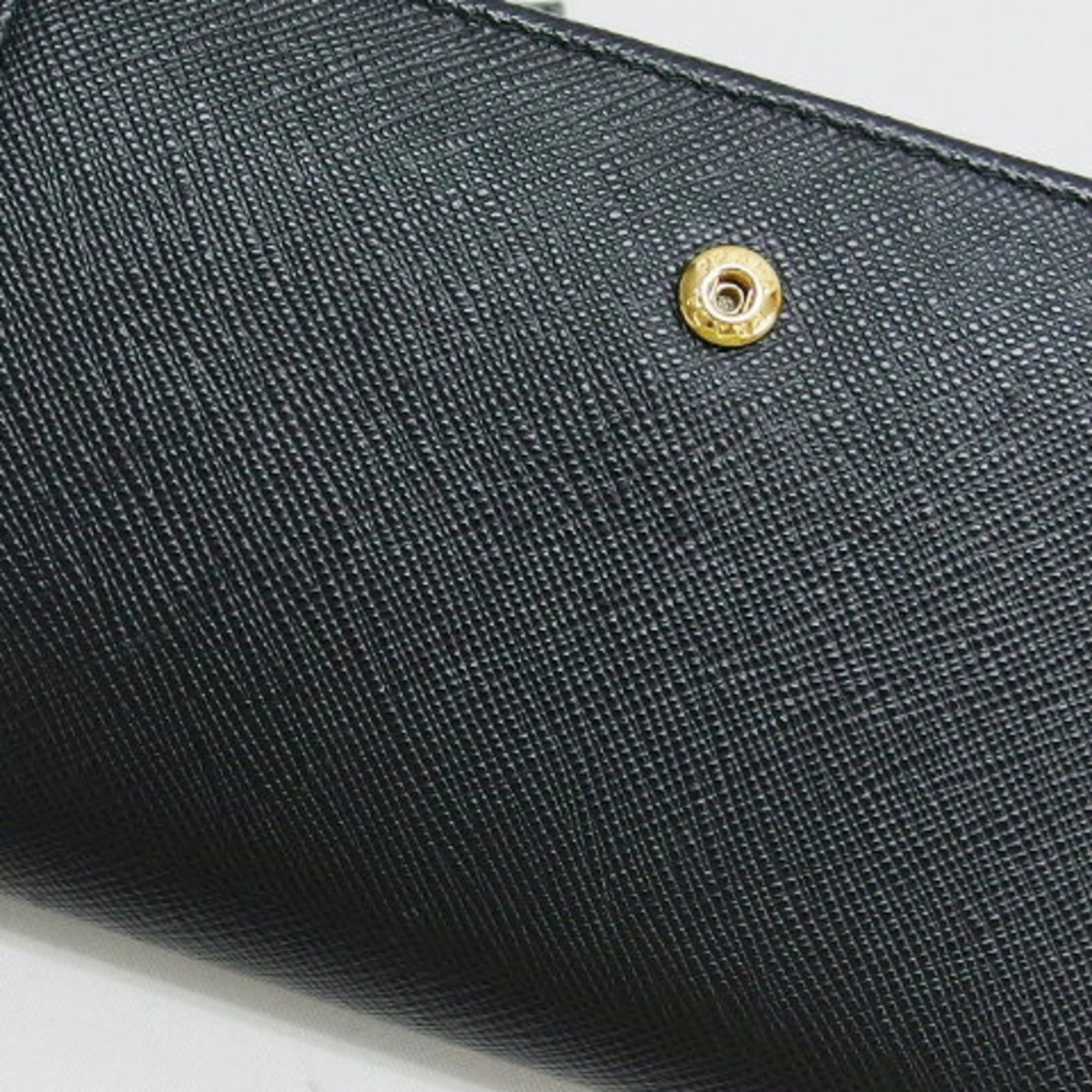 Prada Saffiano Black Nero Leather Wallet (Bi-Fold) (Pre-Owned)